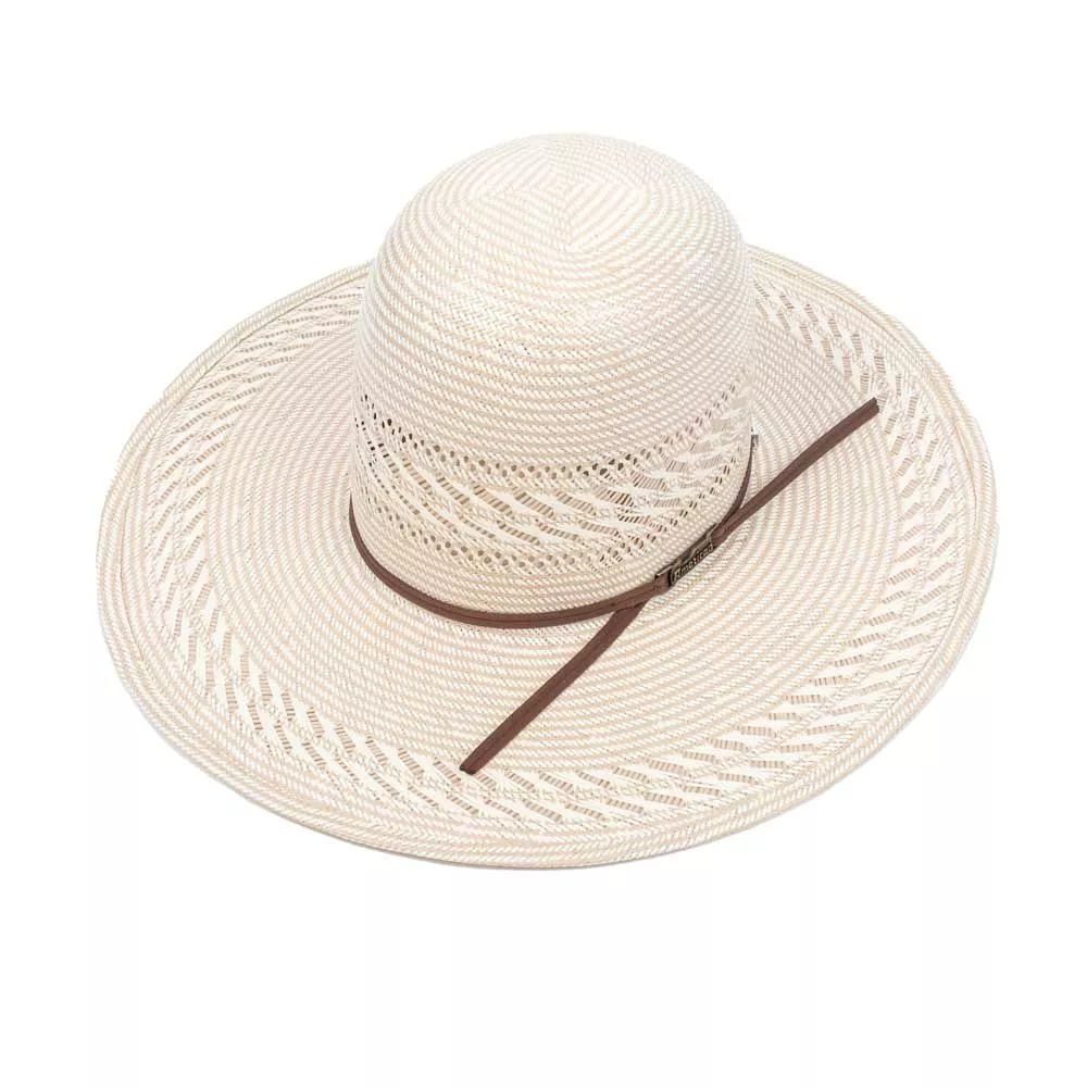 American Fancy Weave Vent 4-1/4" Brim Open Crown Straw Hat