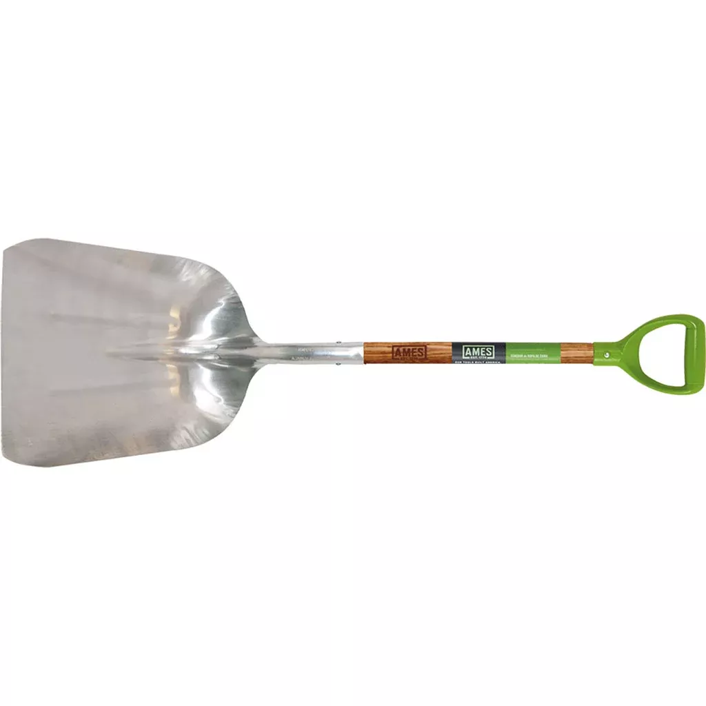 Ames #14 Aluminum Scoop, D-Handle, 46 in