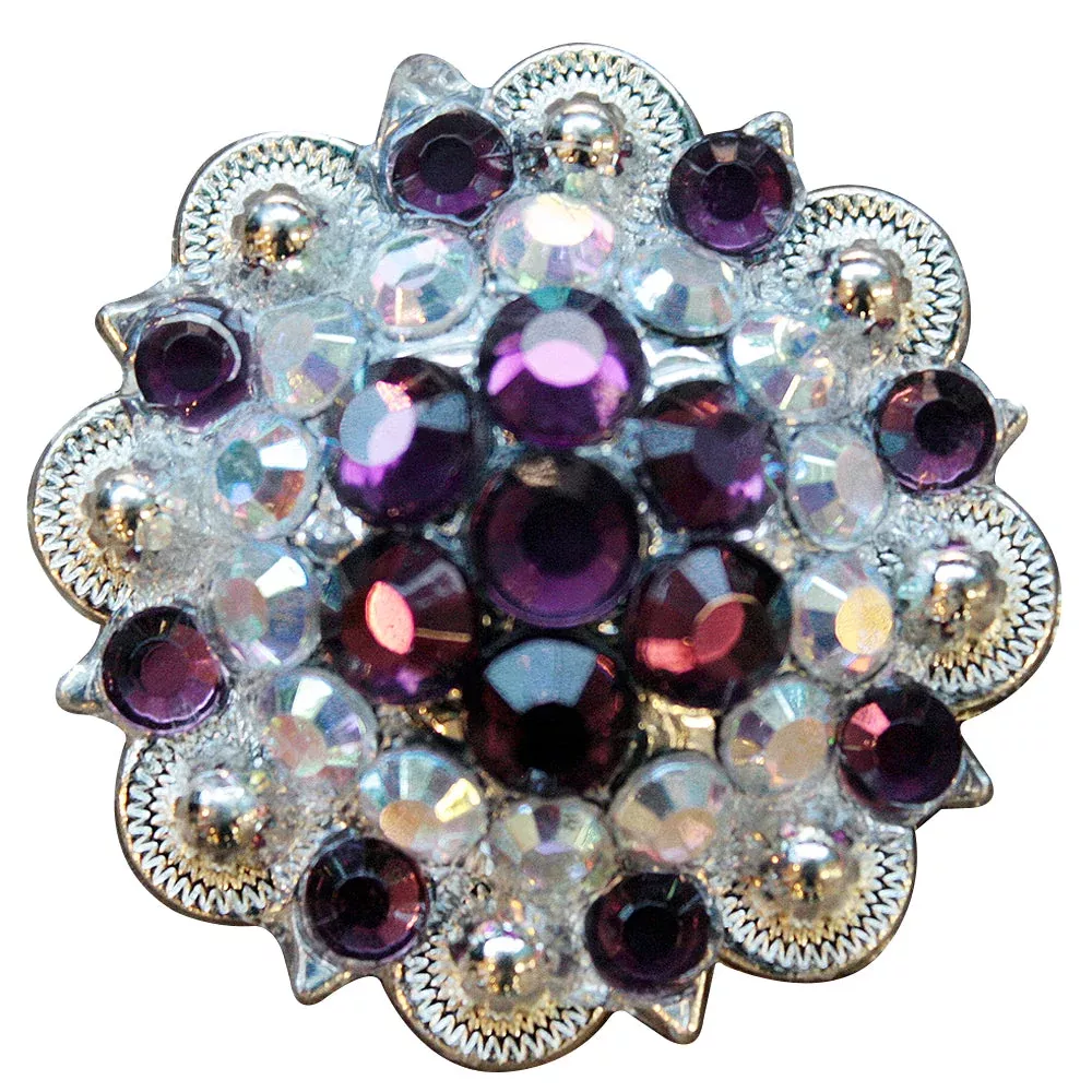 Amethyst Ab Crystal Berry Headstall Saddle Tack Hilason