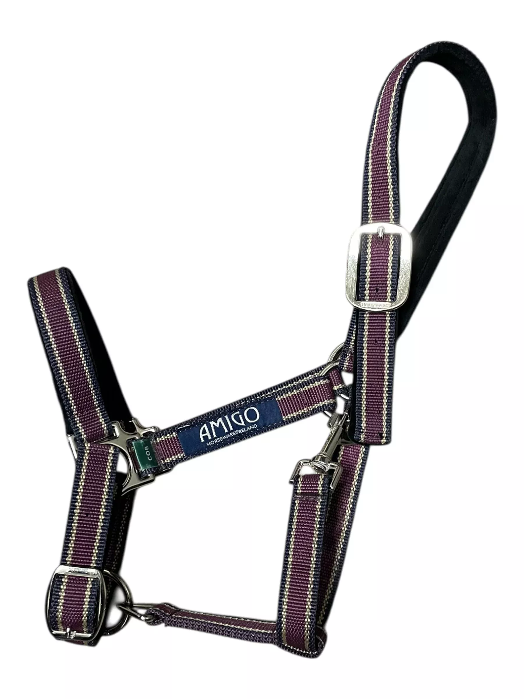 Amigo Halter - Fig/Navy/Tan - C/S - USED