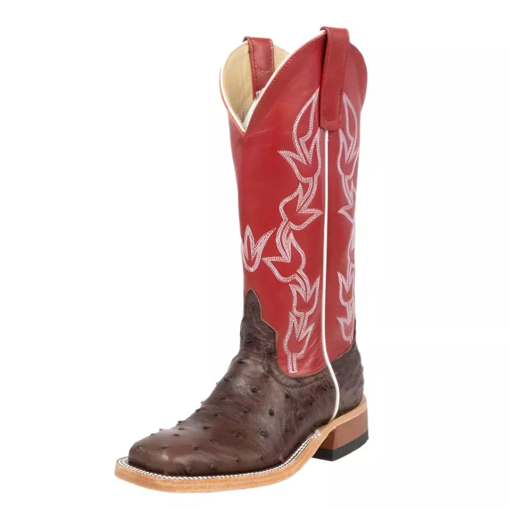 Anderson Bean Women's Kango Tobacco FQ Ostrich Boot - Teskey's Exclusive