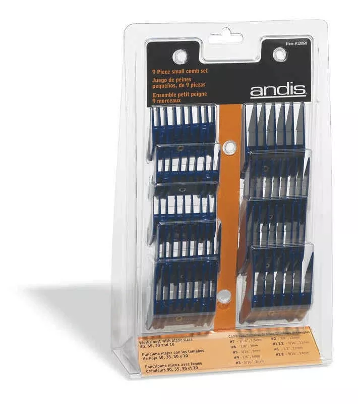 Andis 9 Piece Small Comb Set