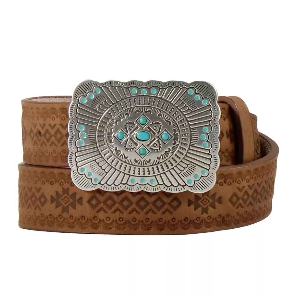 Angel Ranch Girl's Southwestern Embossed Belt