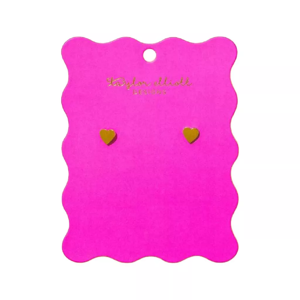 Annie Gold Hearts Stud Earrings