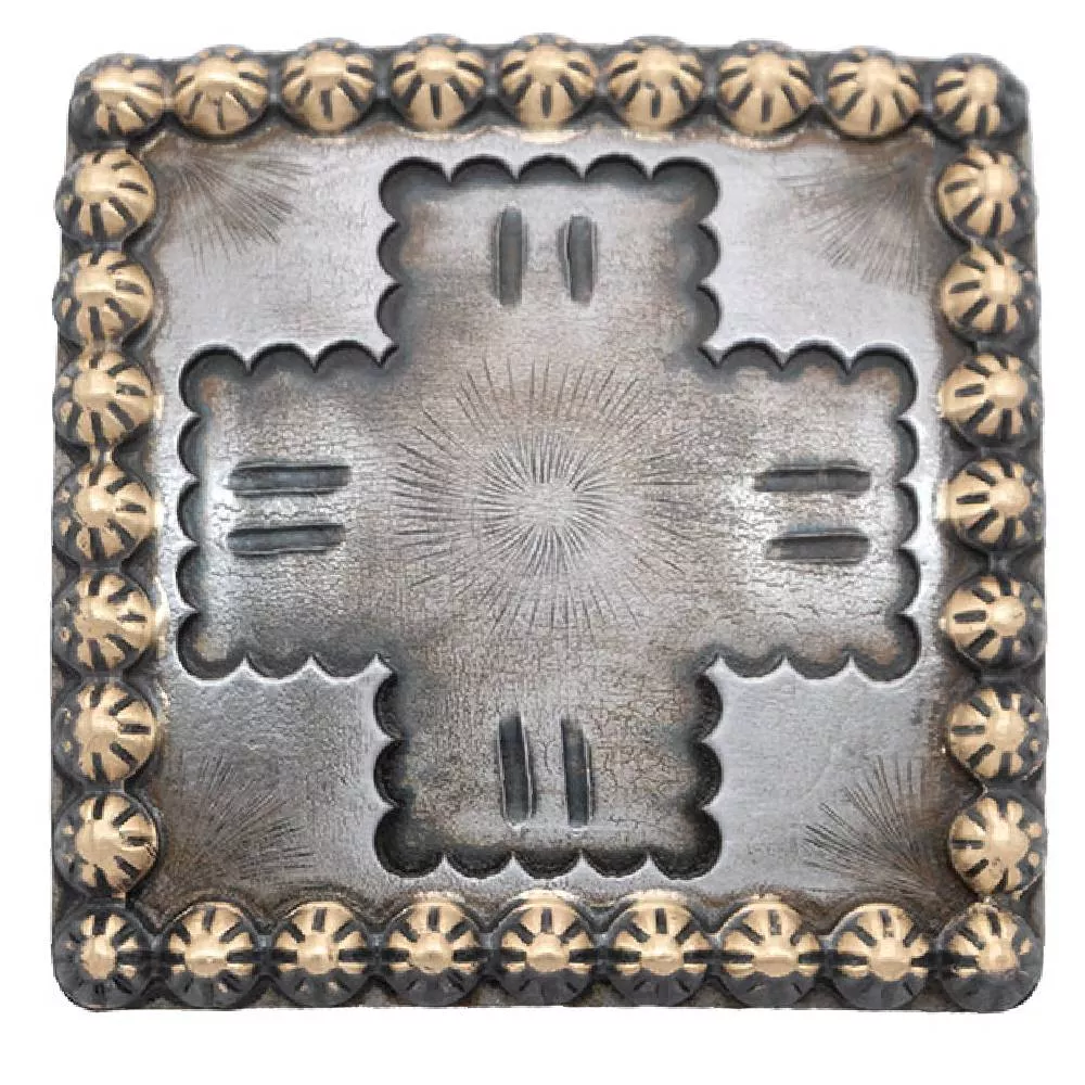 Antique Cross Screw Back Concho
