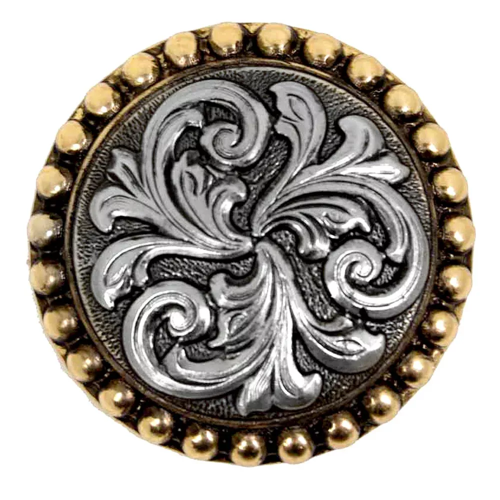 Antique Filigree w/Gold Dots Concho
