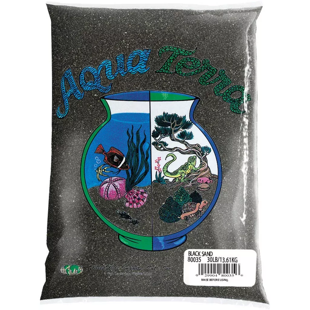 Aqua Terra Aquarium Sand Black 5 lb