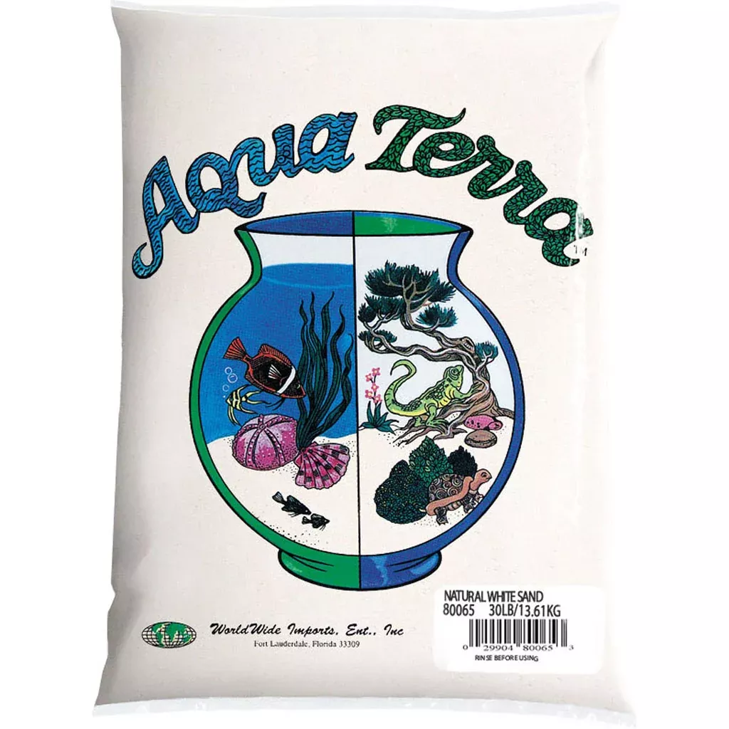 Aqua Terra Natural Sand, White, 5 lb