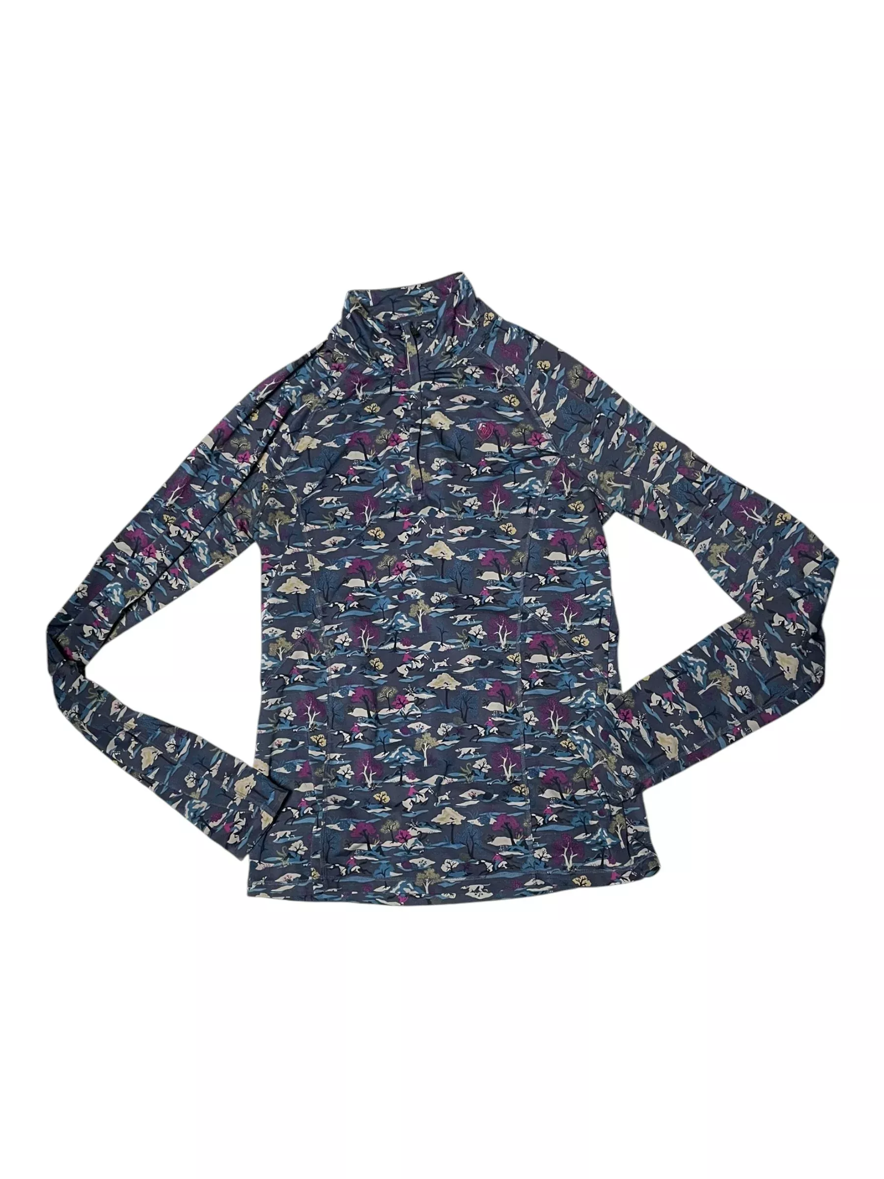 Ariat Base Layer - Blue/Print - M - USED