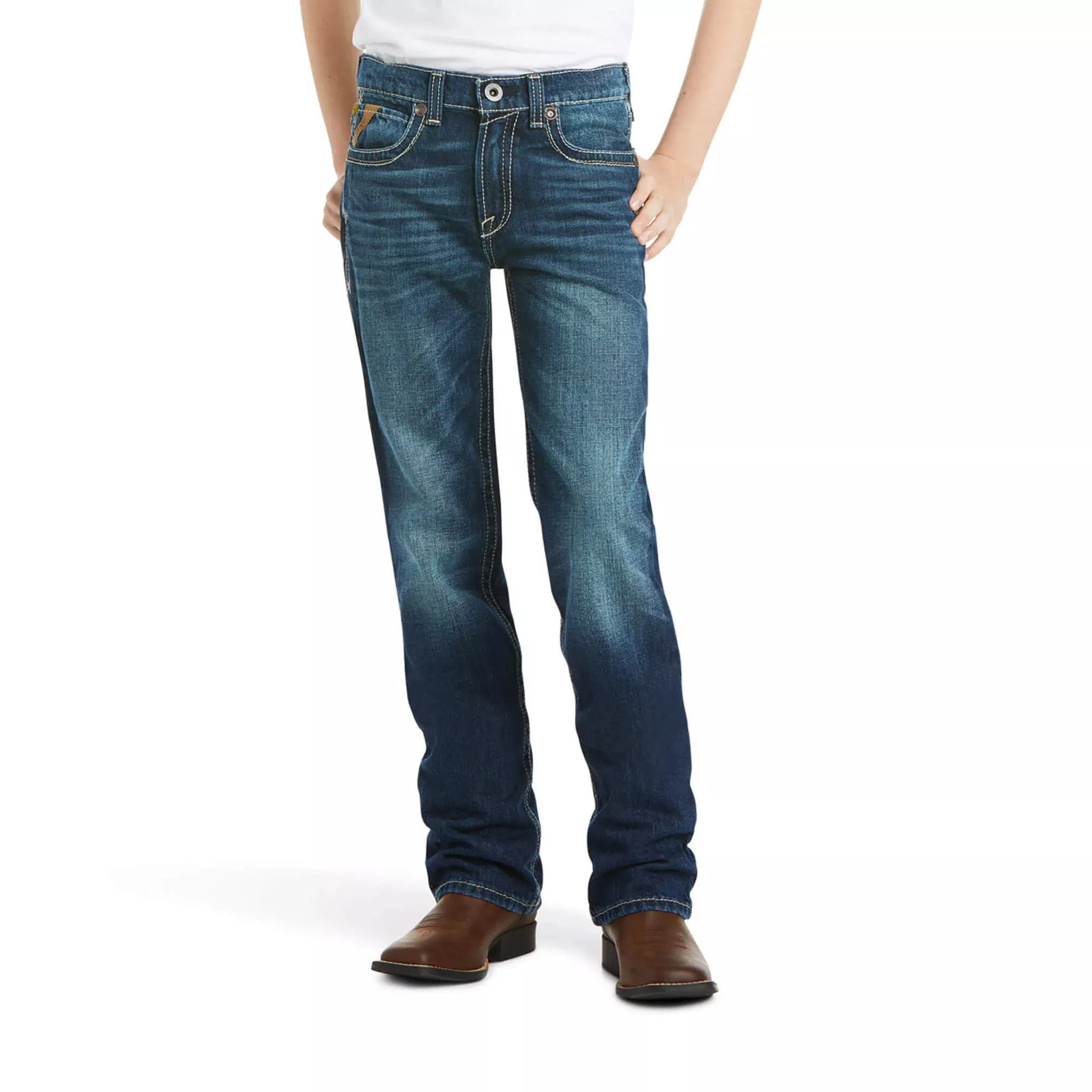 Ariat Boy's B5 Slim Boundary Stackable Straight Leg
