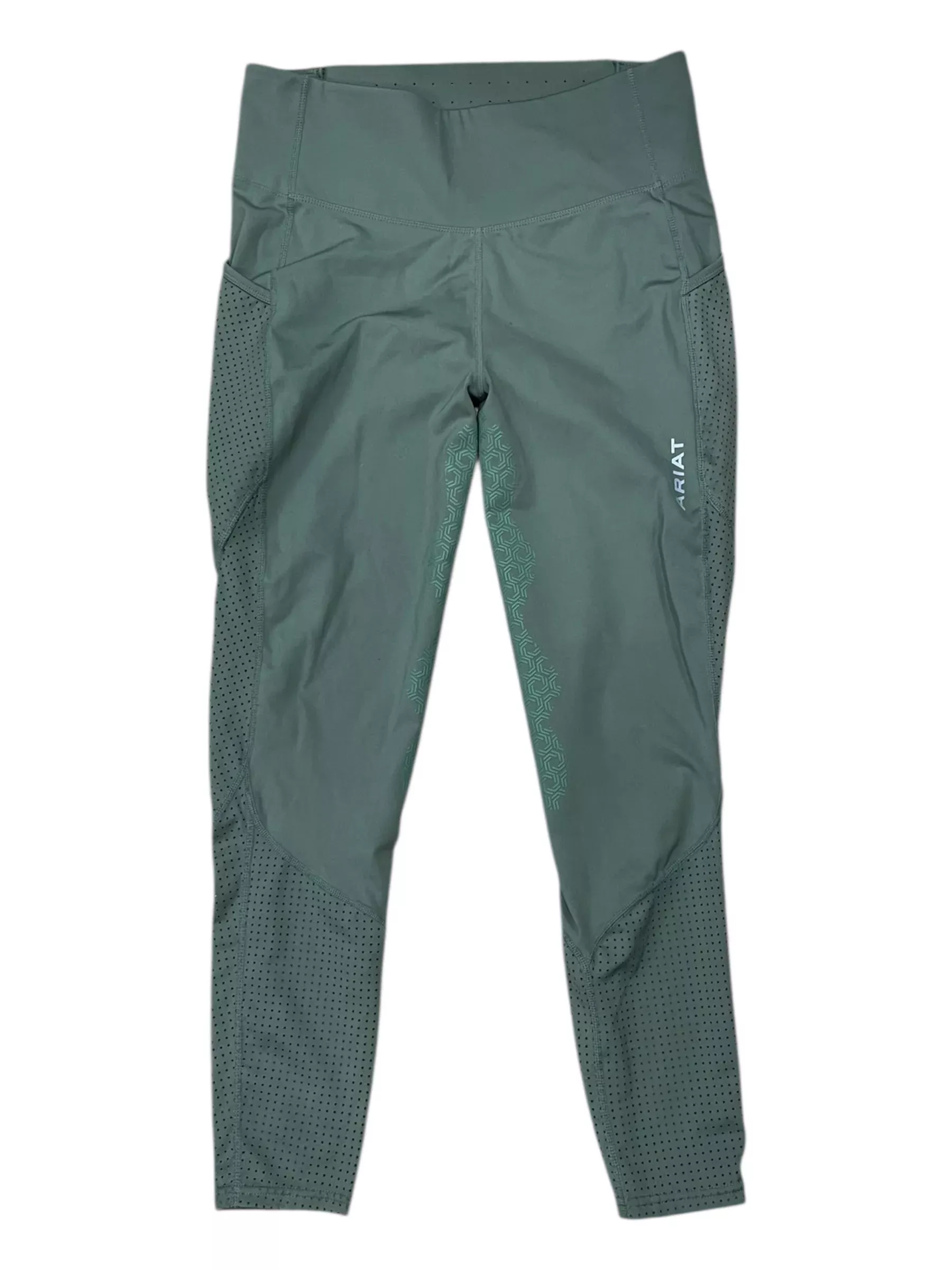 Ariat Breathe Eos Half Grip Tights - Green - L - USED