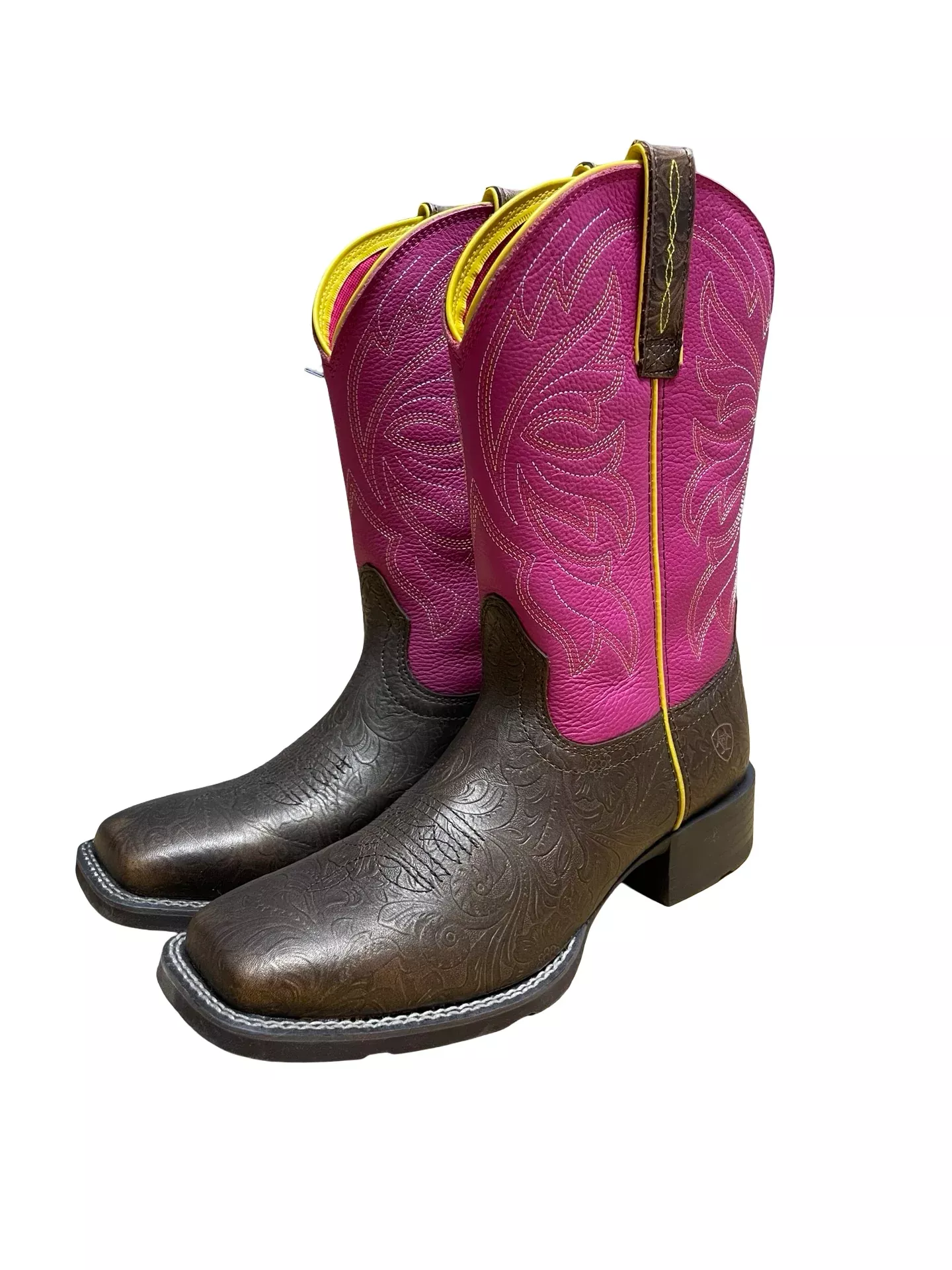 Ariat Buckley Western Boot - Pink/Dark Bronze - 8B - USED
