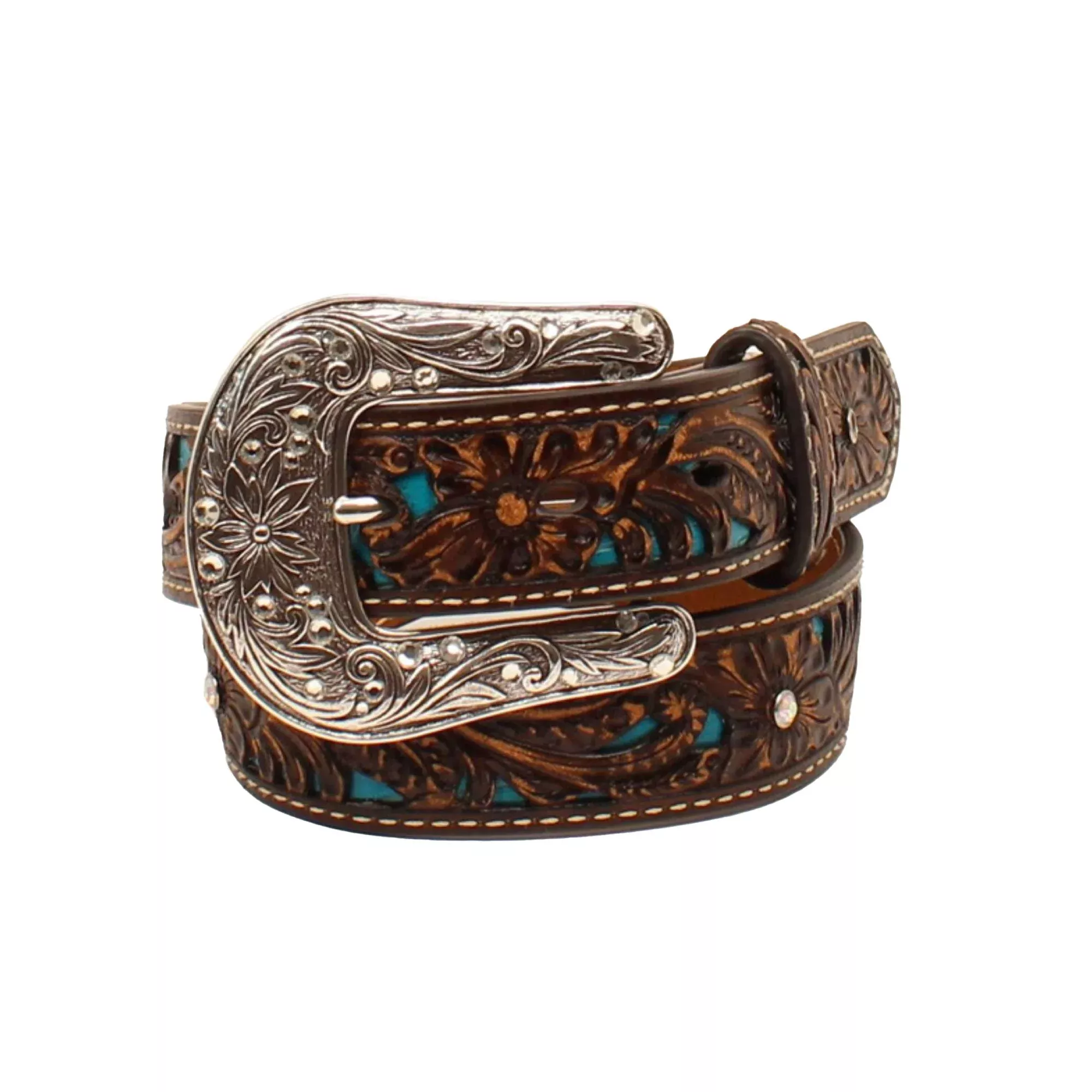 Ariat Kid's Pierced Floral Belt