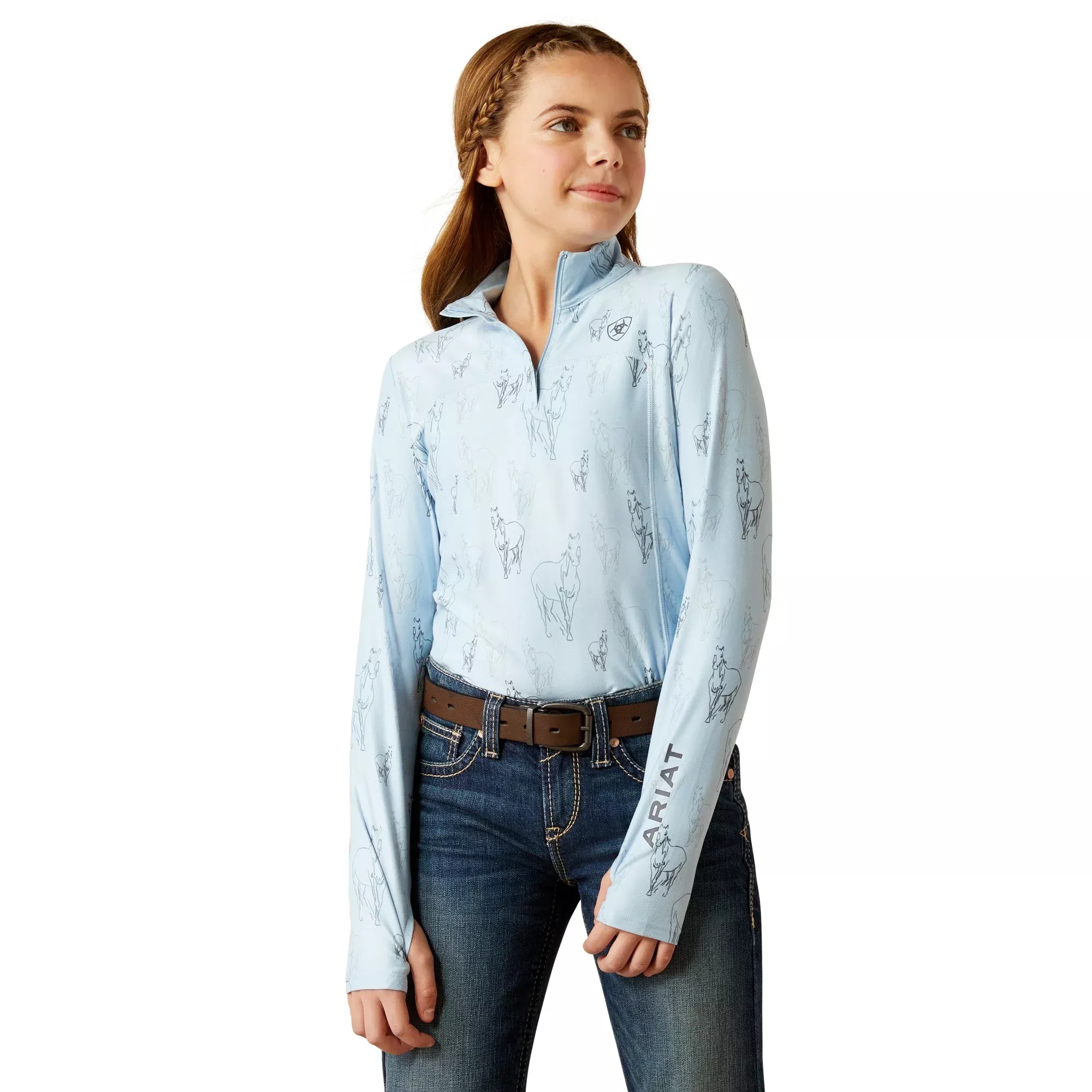 Ariat Kids Lowell 3.0 1/4 Zip Baselayer Shirt