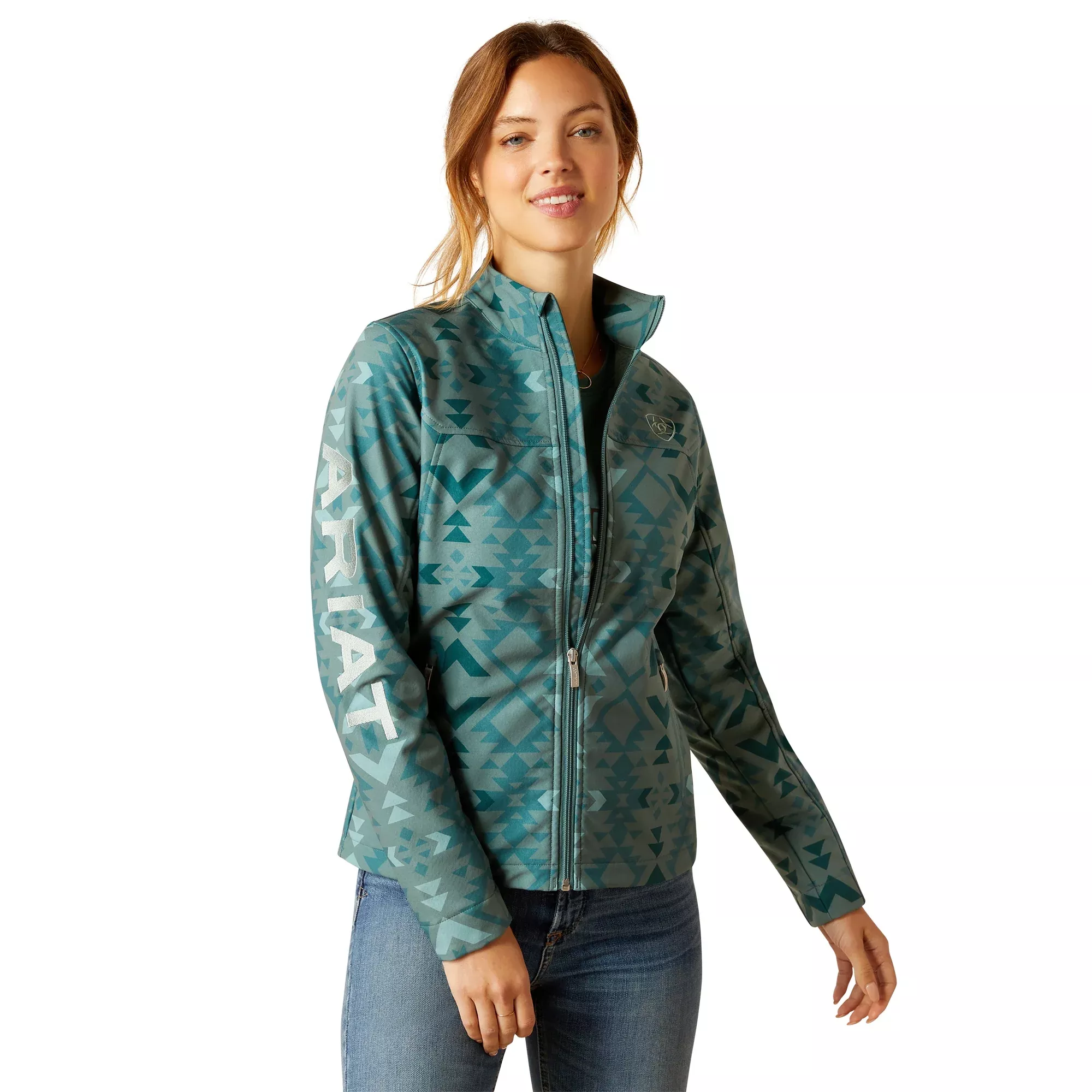 Ariat Ladies Team Print Softshell Jacket