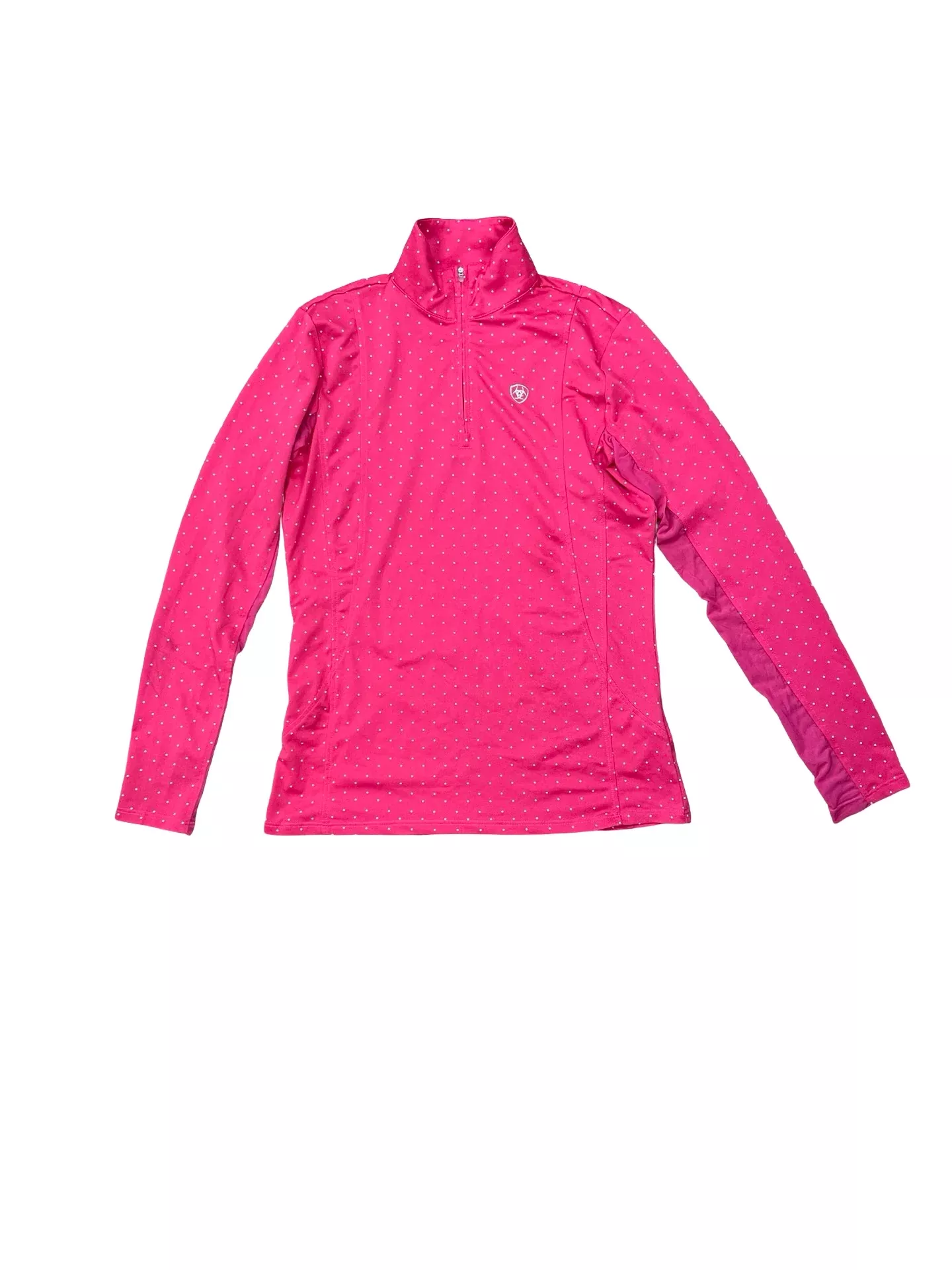 Ariat LS Sun Shirt - Pink Polka Dot - S - USED