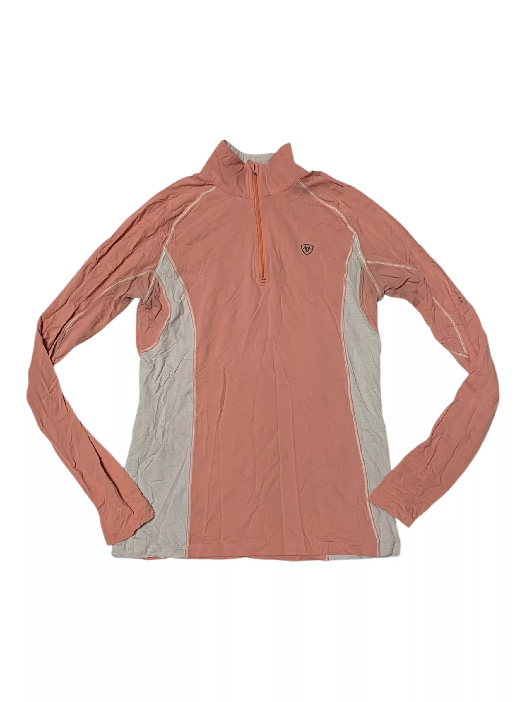 Ariat LS Sun Shirt - Pink/White - S - USED