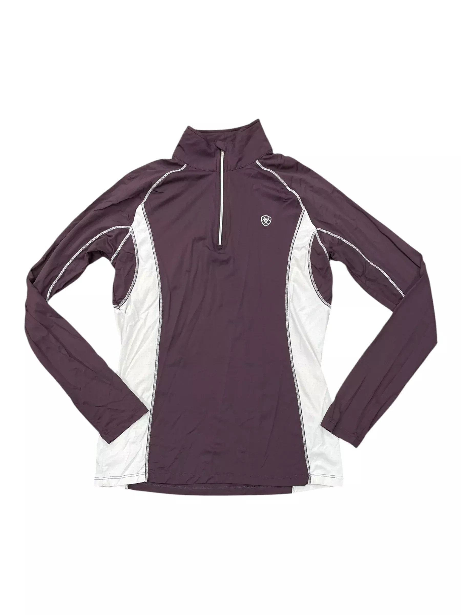 Ariat LS Sun Shirt - Purple/White - S - USED