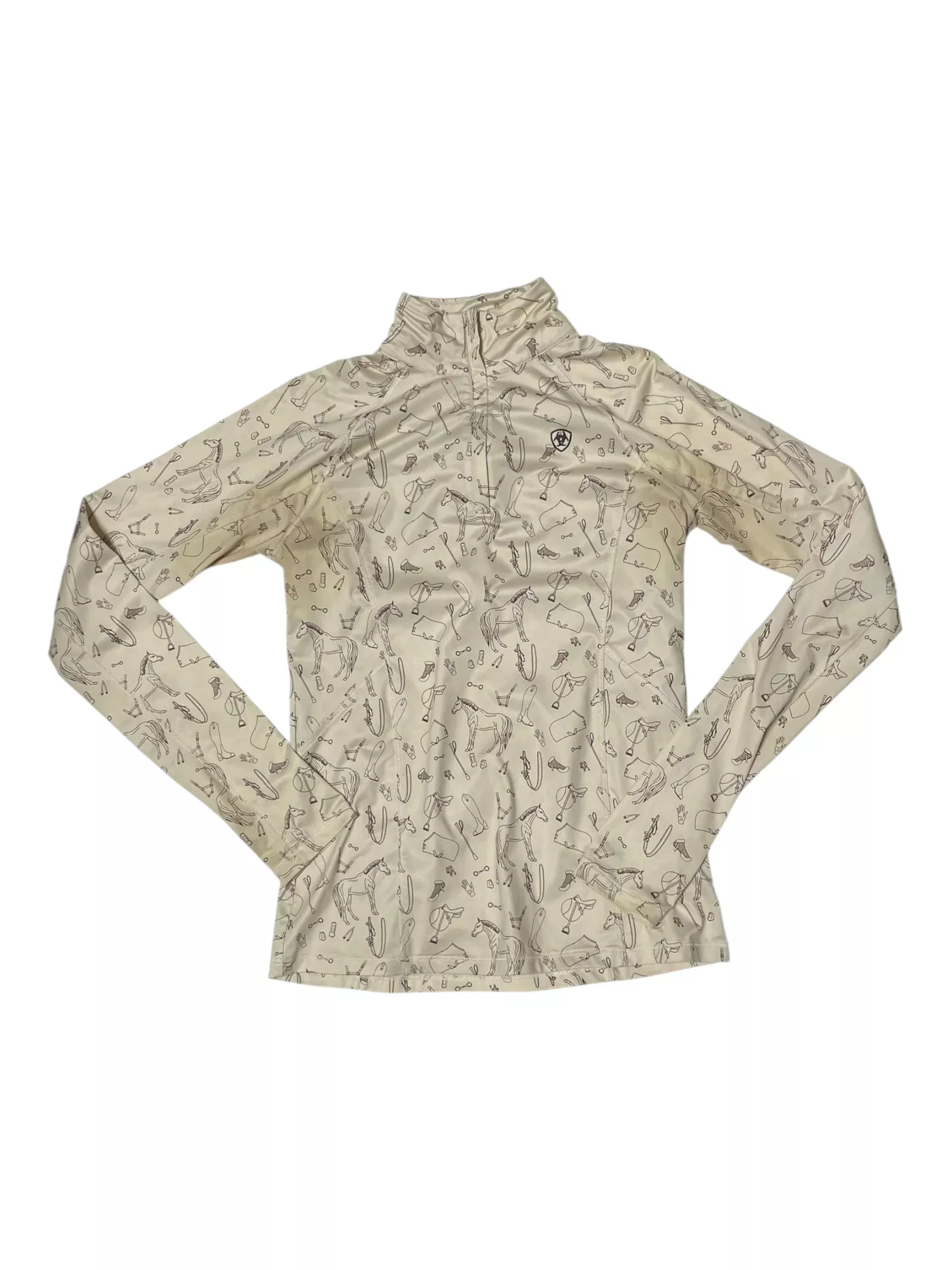 Ariat LS Sun Shirt - Tan - S - USED