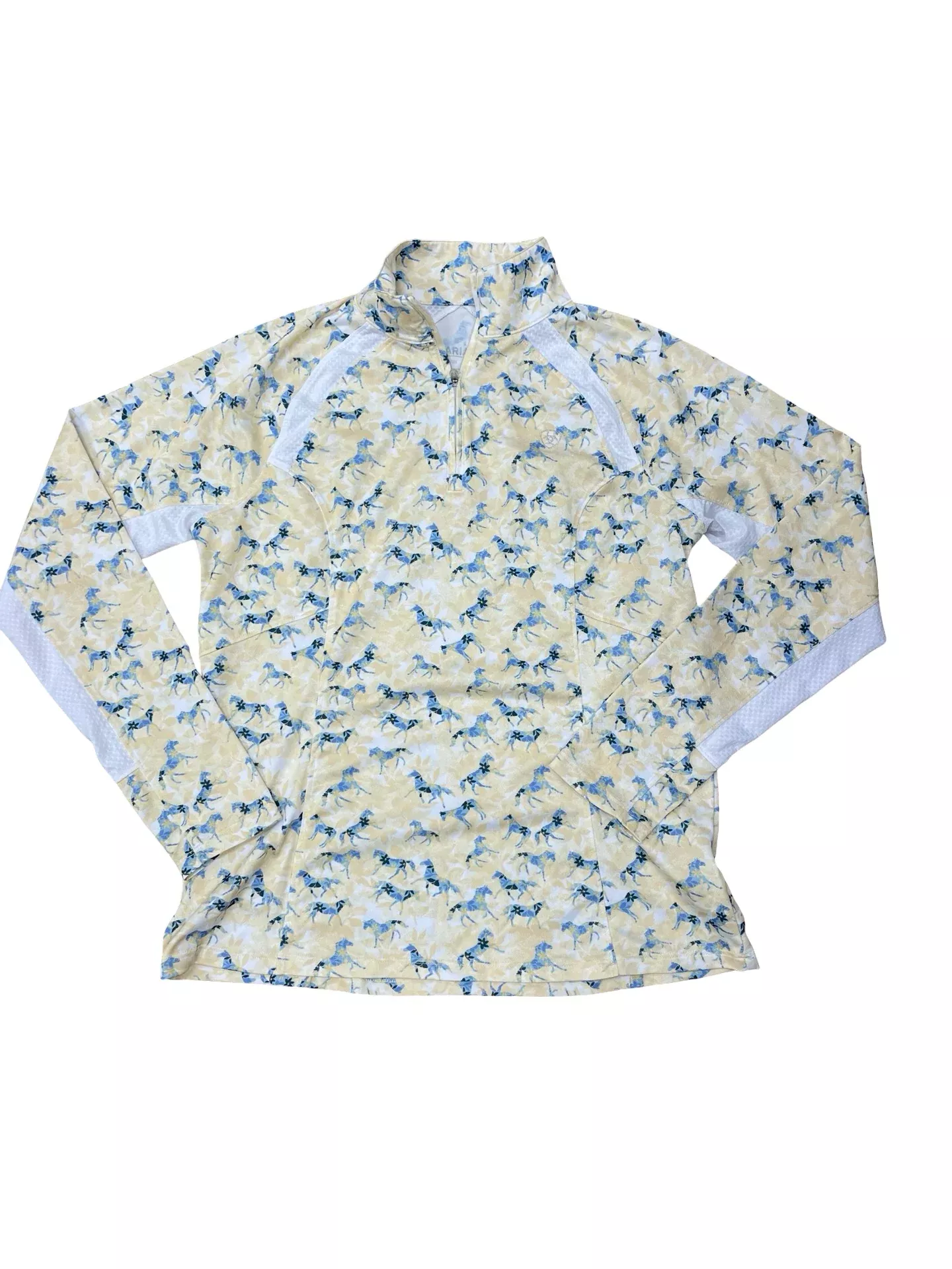 Ariat LS Sun Shirt - Yellow/Blue - M - USED