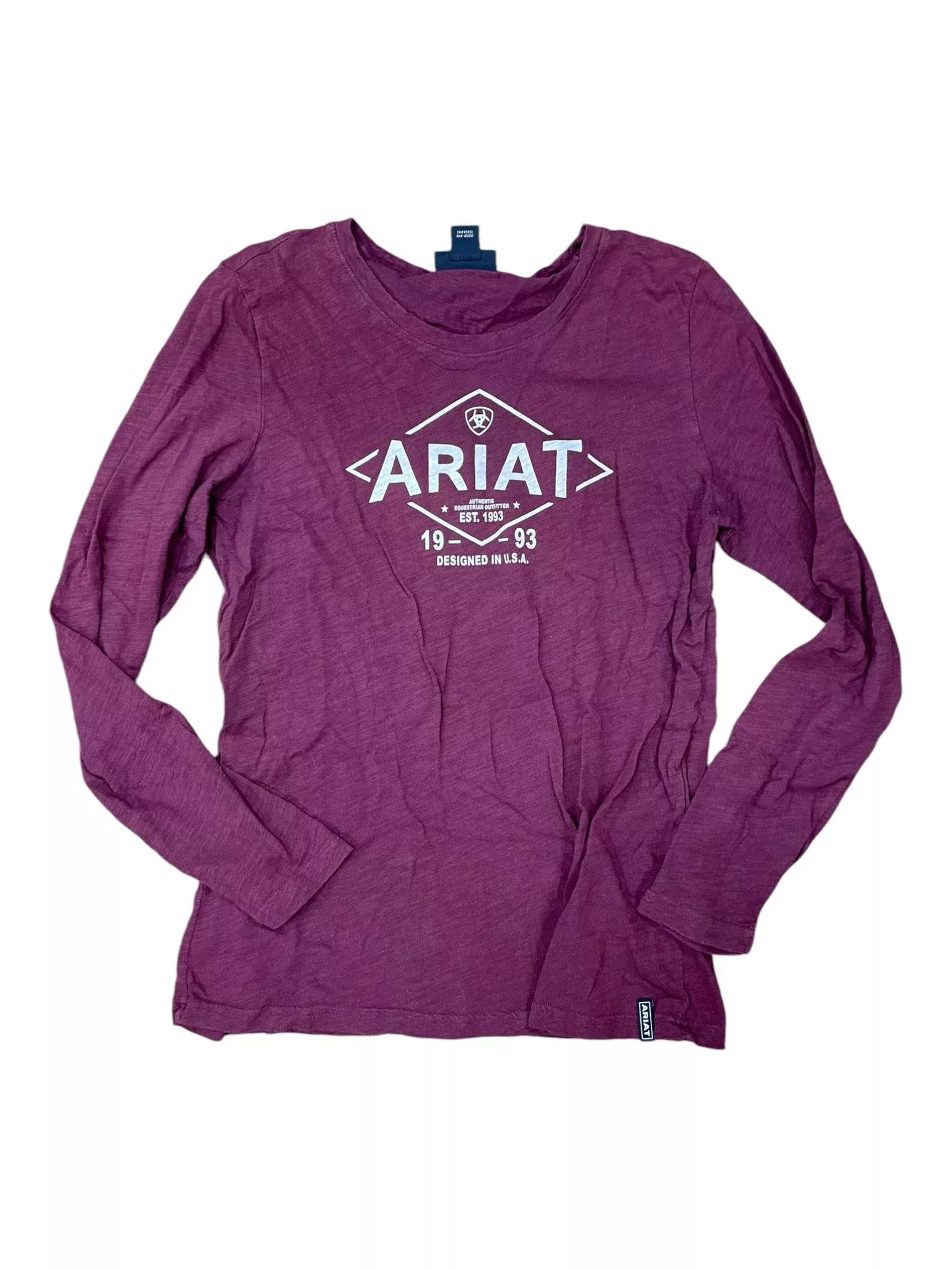 Ariat LS Tee - Maroon - L - USED