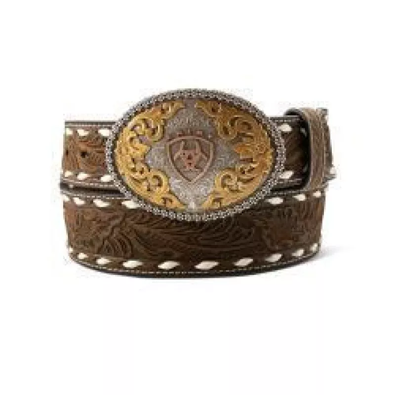 **Ariat Men's Oval Buckle- Aged Bark