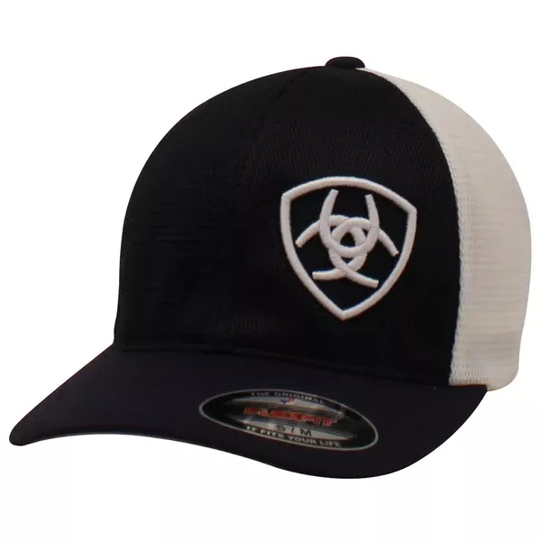 Ariat Offset Logo Navy & White Hats Cap