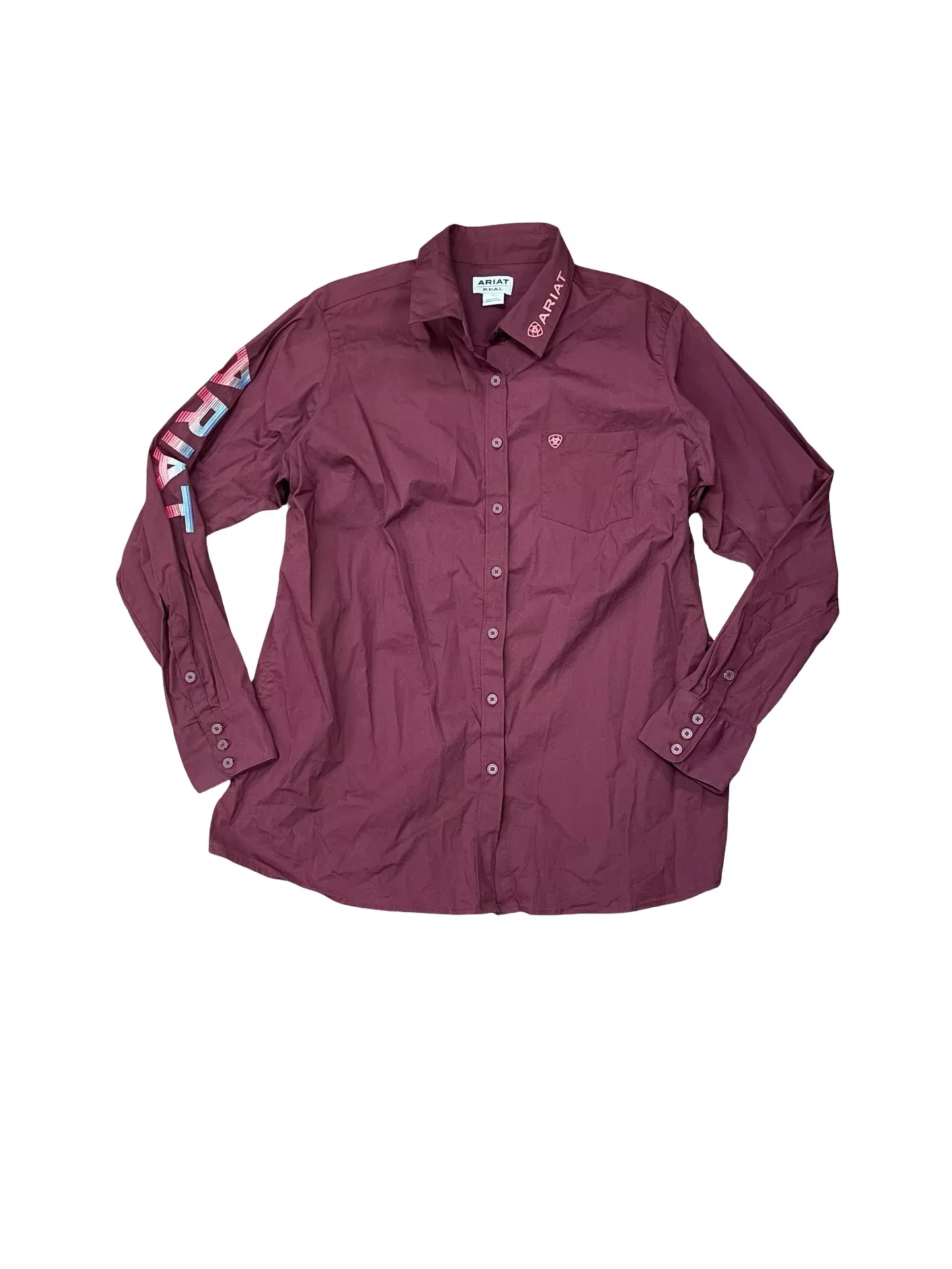 Ariat R.E.A.L Button Up - Red - 1X - USED