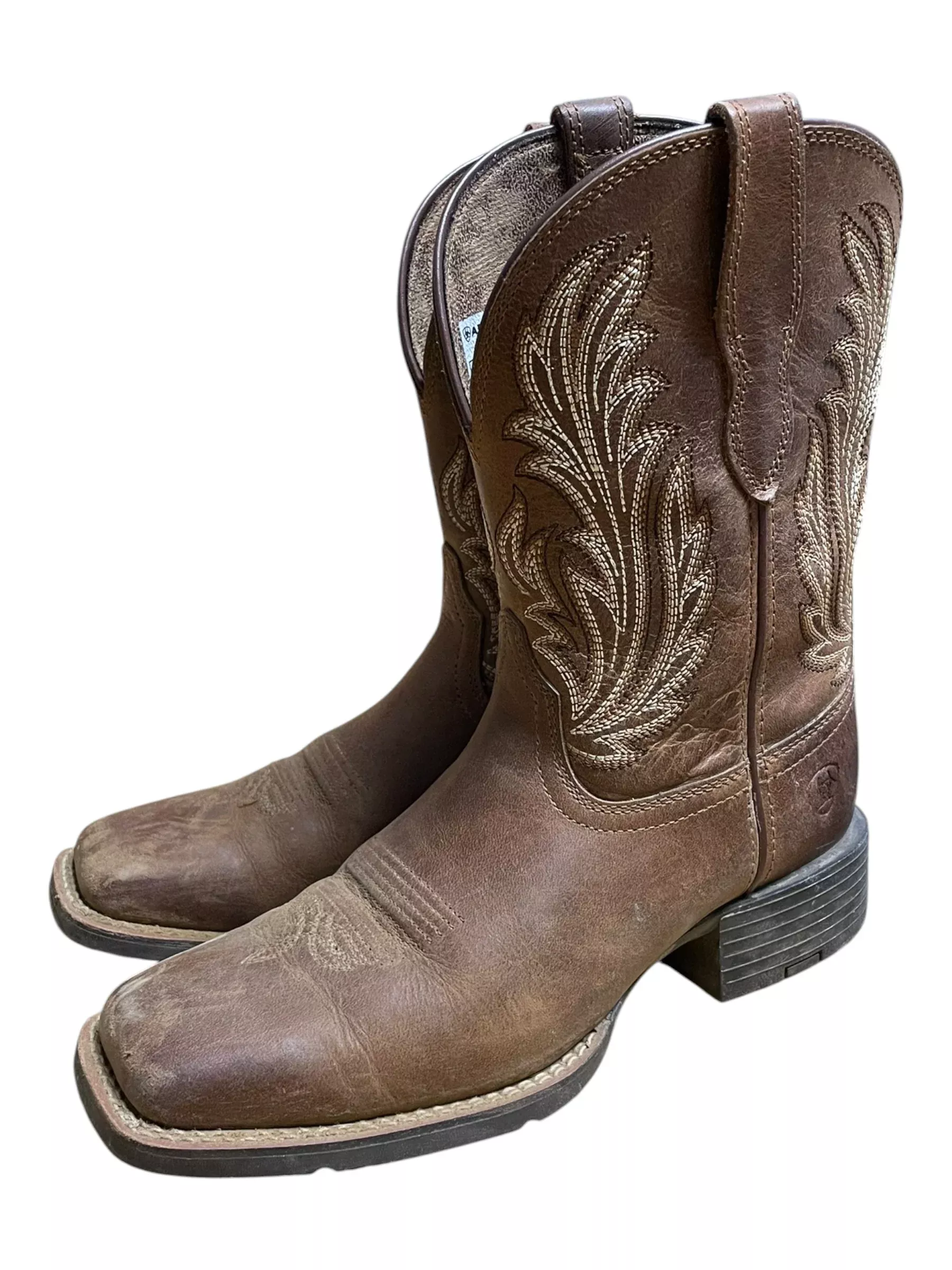 Ariat Round Up Filly Boot - Sorrel Crunch - 6.5B - USED
