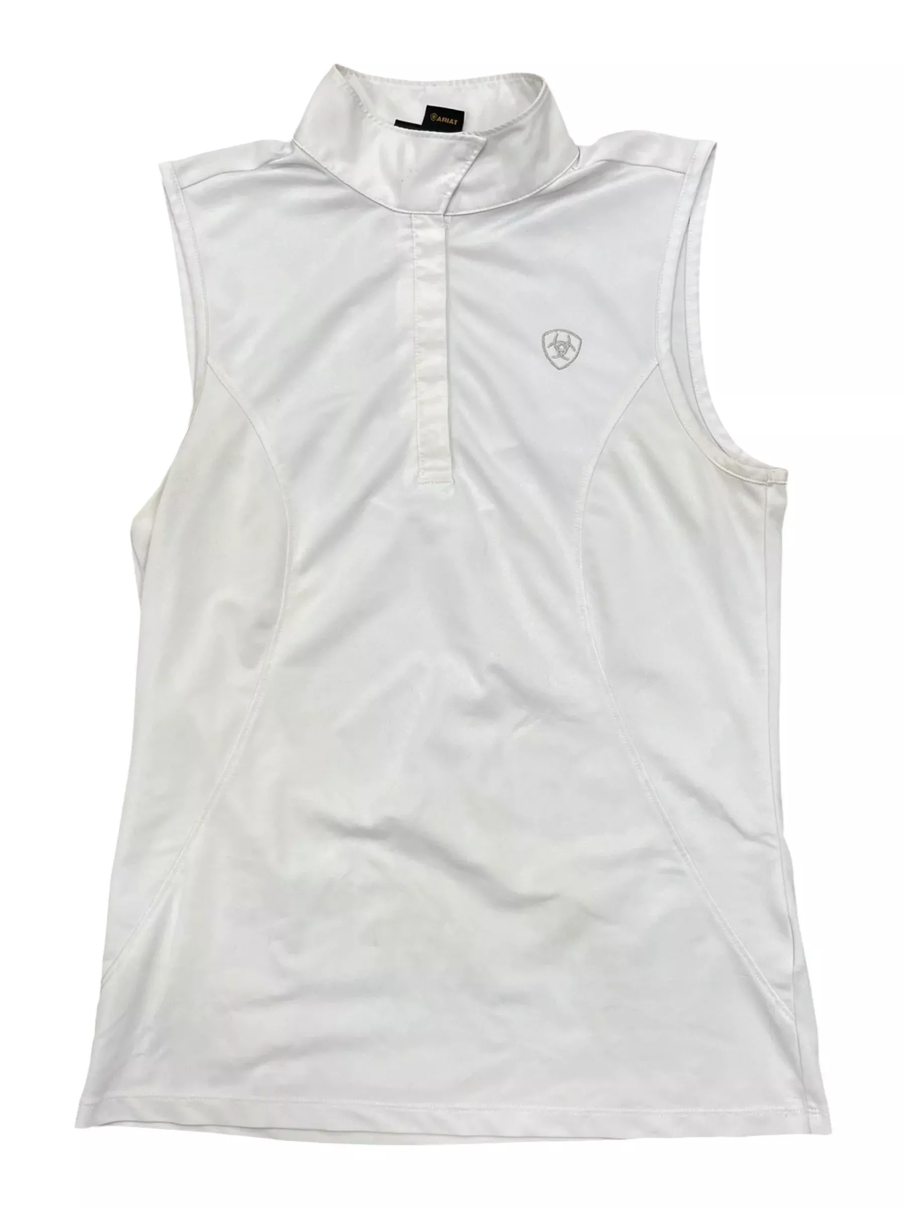 Ariat Sleeveless Show Shirt - White - M - USED