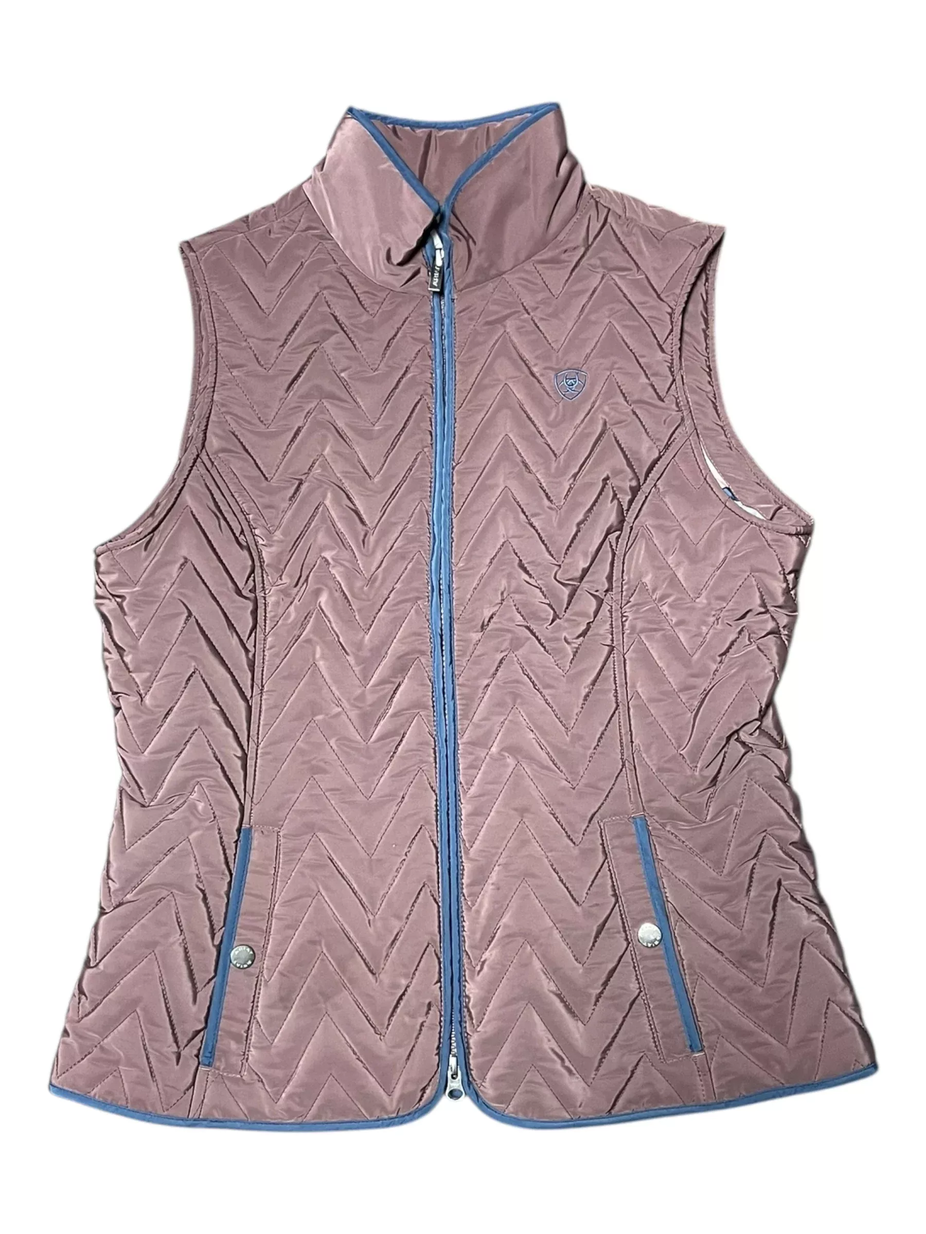 Ariat Vest - Dusty Mauve/Blue - M - USED