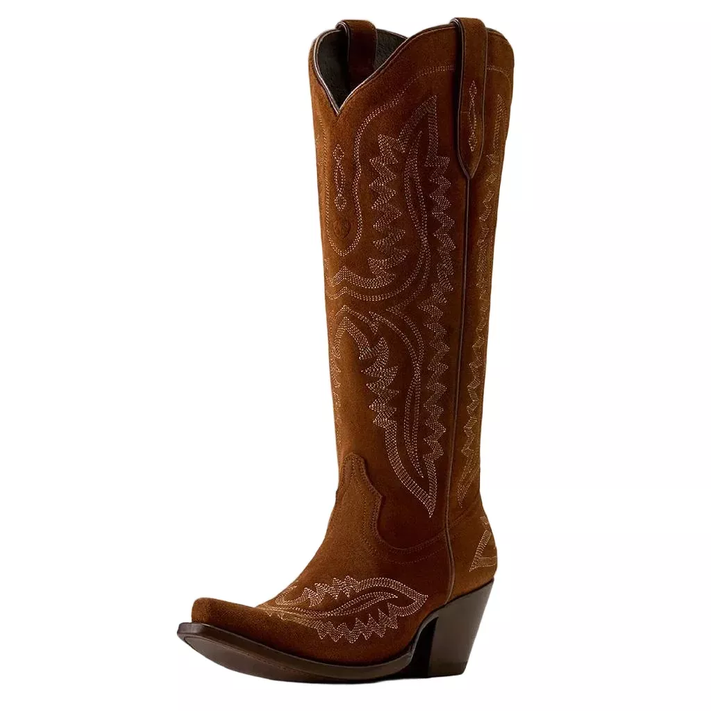 Ariat Women's Casanova X Oiled Tan Suede Western Boot