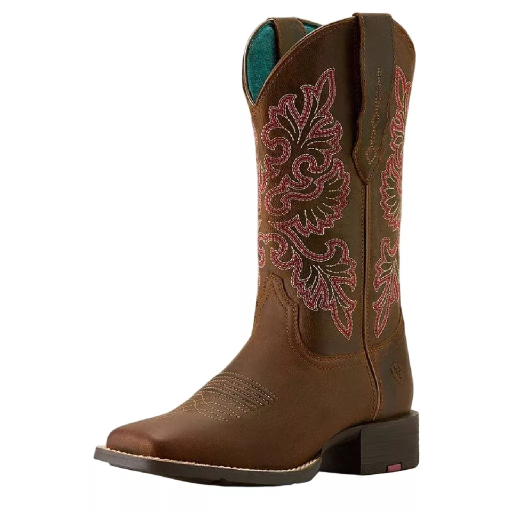 Ariat Women's Wide Square Toe Round Up Western Boot