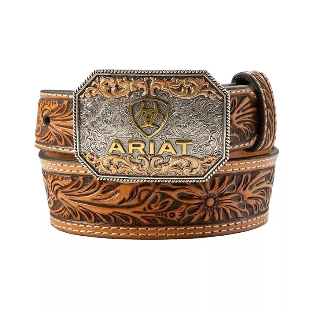 Ariat Youth Tapered Floral Embossed Belt