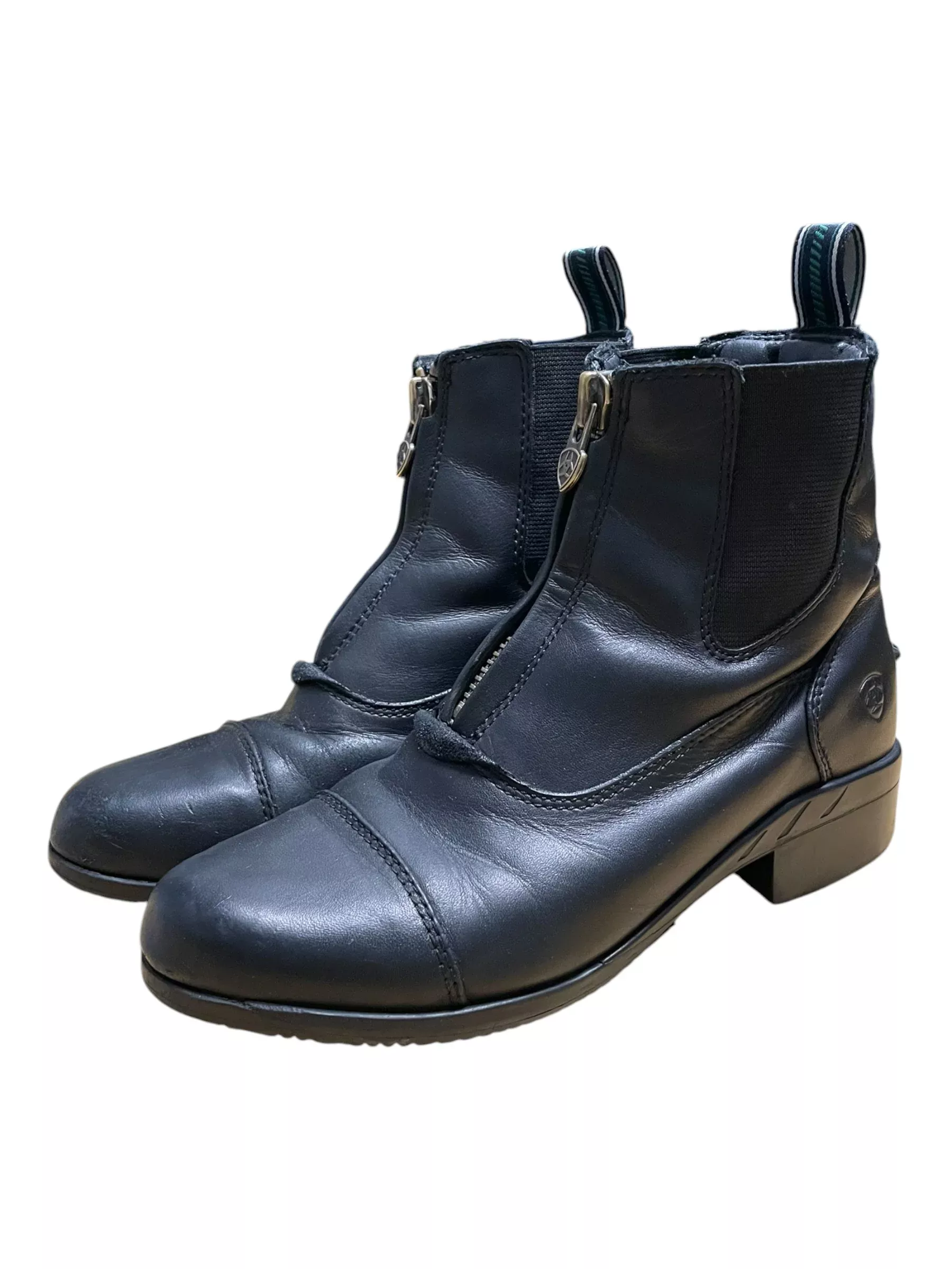 Ariat Zip Paddock Boot - Black - Youth 2 - USED