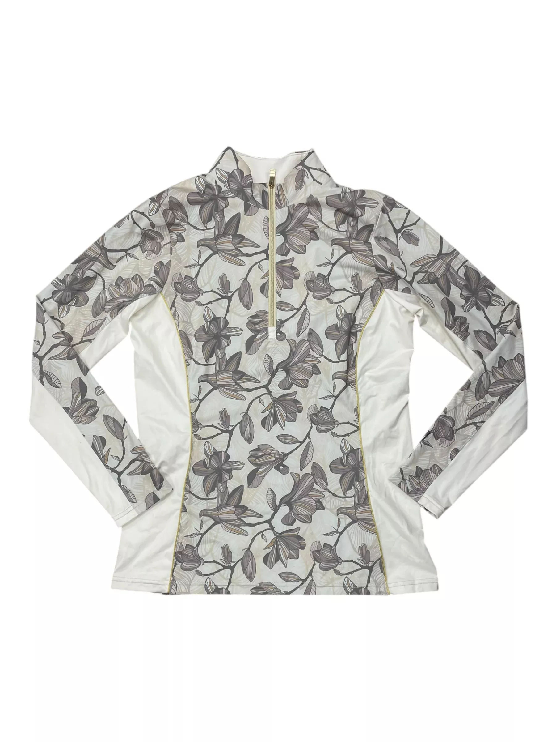 Arista LS Sun Shirt - Cream/Floral Pattern - S - USED