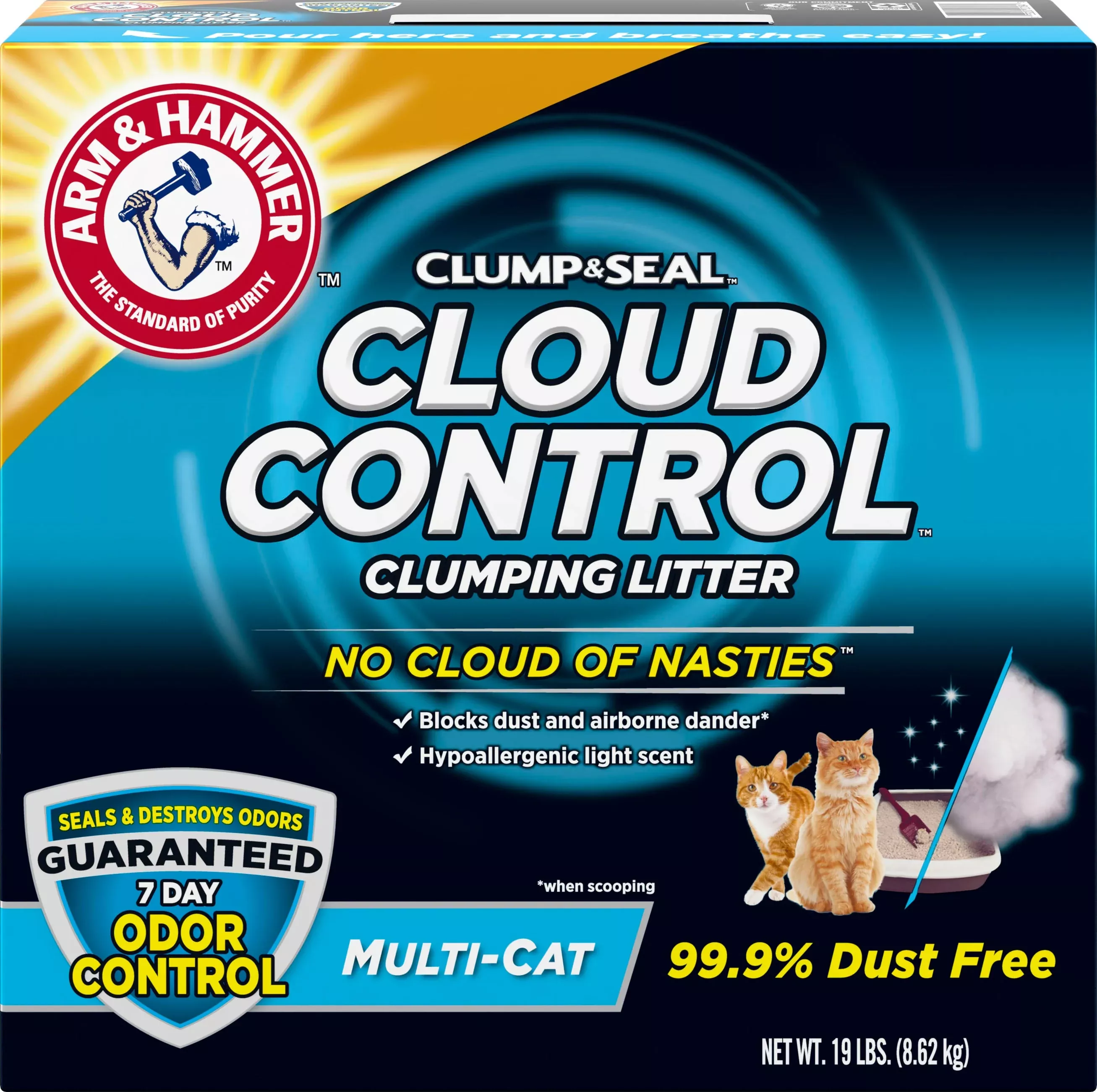 Arm & Hammer Cloud Control Clumping Cat Litter, 19 lb
