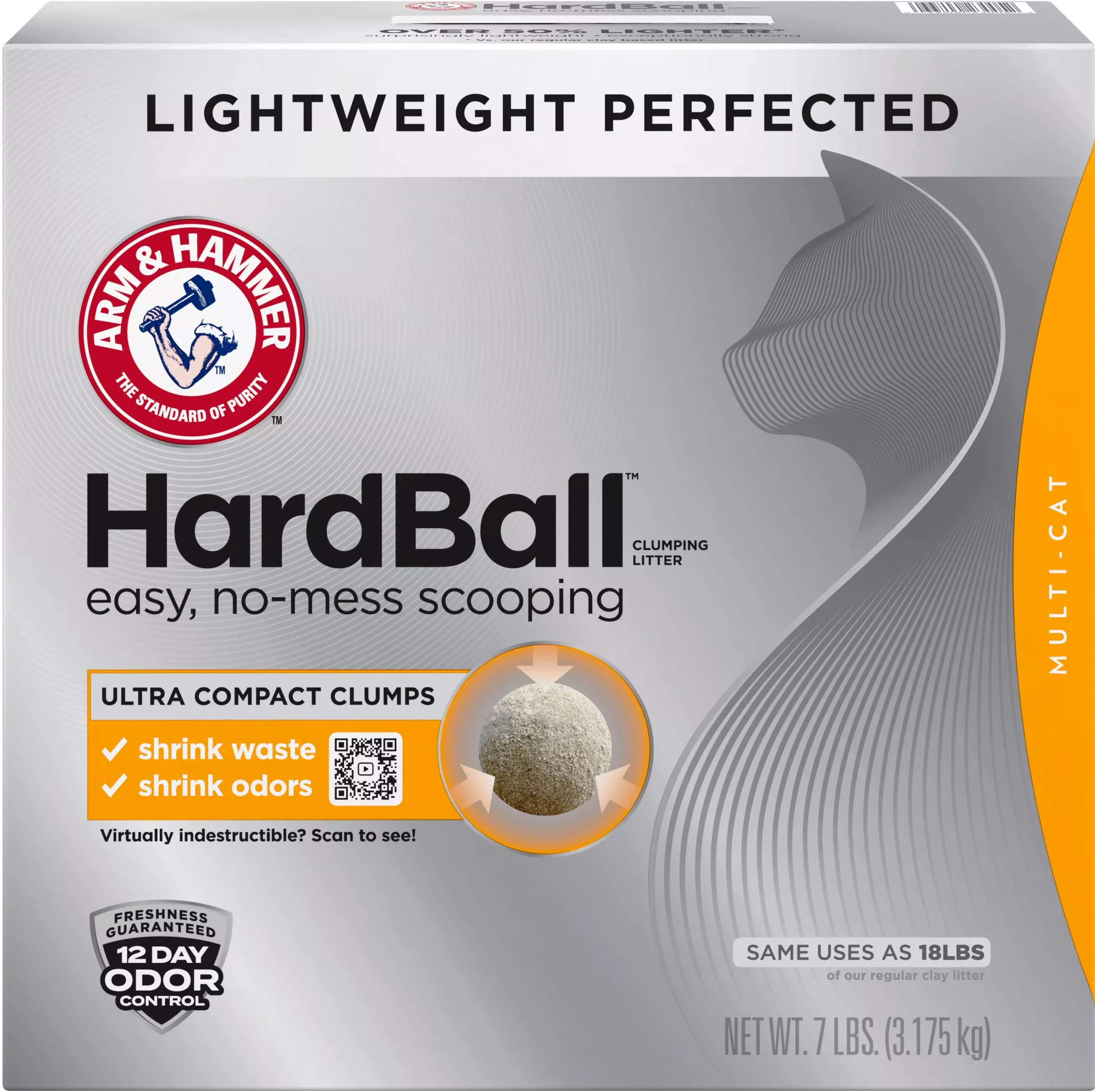 Arm & Hammer Hardball Lightweight Clumping Cat Litter 7 lb
