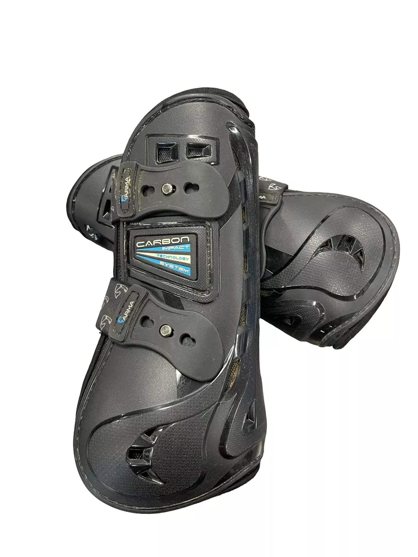 Arma Carbon Fiber Tendon Boots *Pair* - Black - Cob - USED