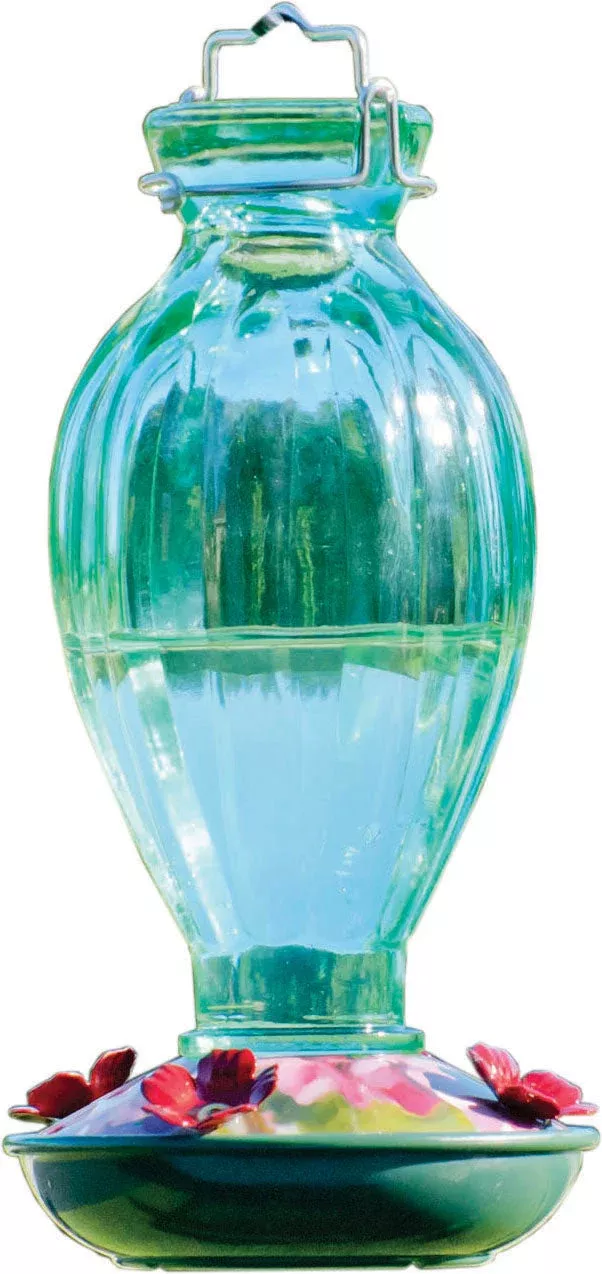 Audubon Fluted Glass Hummingbird Feeder 20 OZ Bronze