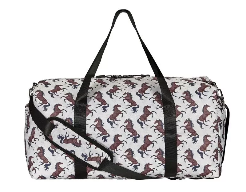 AWST Int'l "Lila" Galloping Bay Horses Duffle Bag