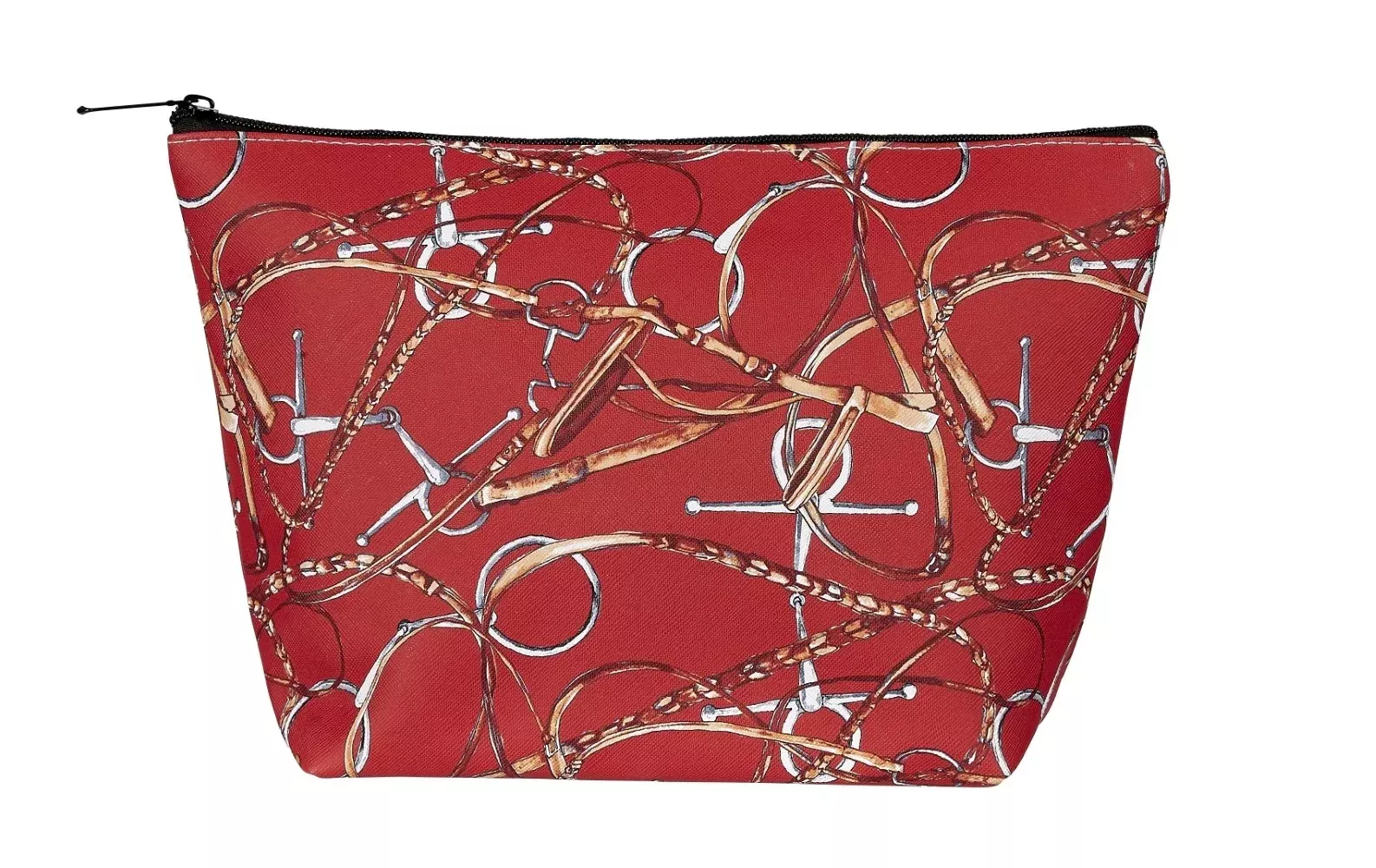 AWST Int'l Lila Snaffle Bridle Cosmetic Pouch