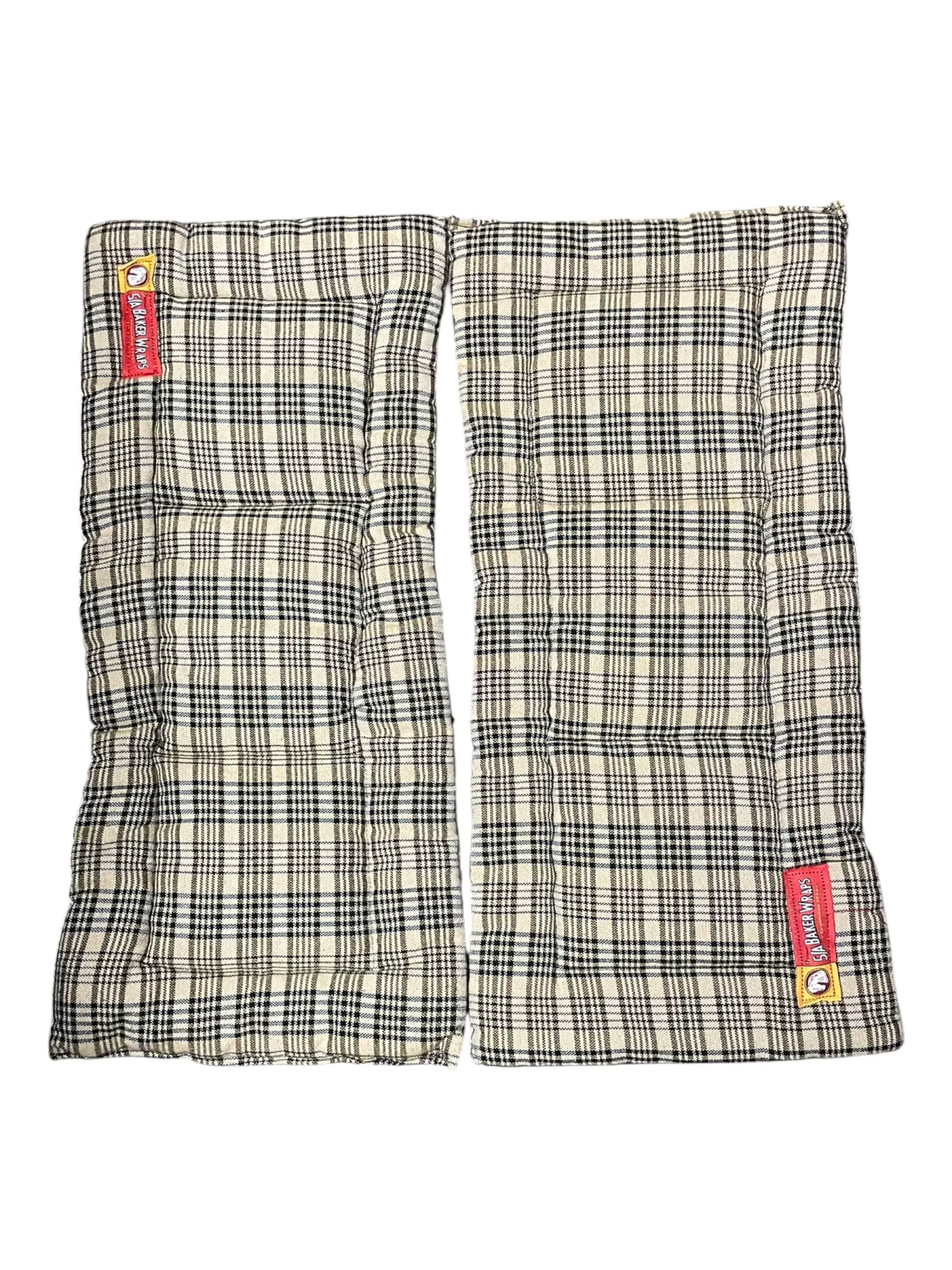 Baker Wraps *Pair* - Baker Plaid - Approx 12" x 28" - USED