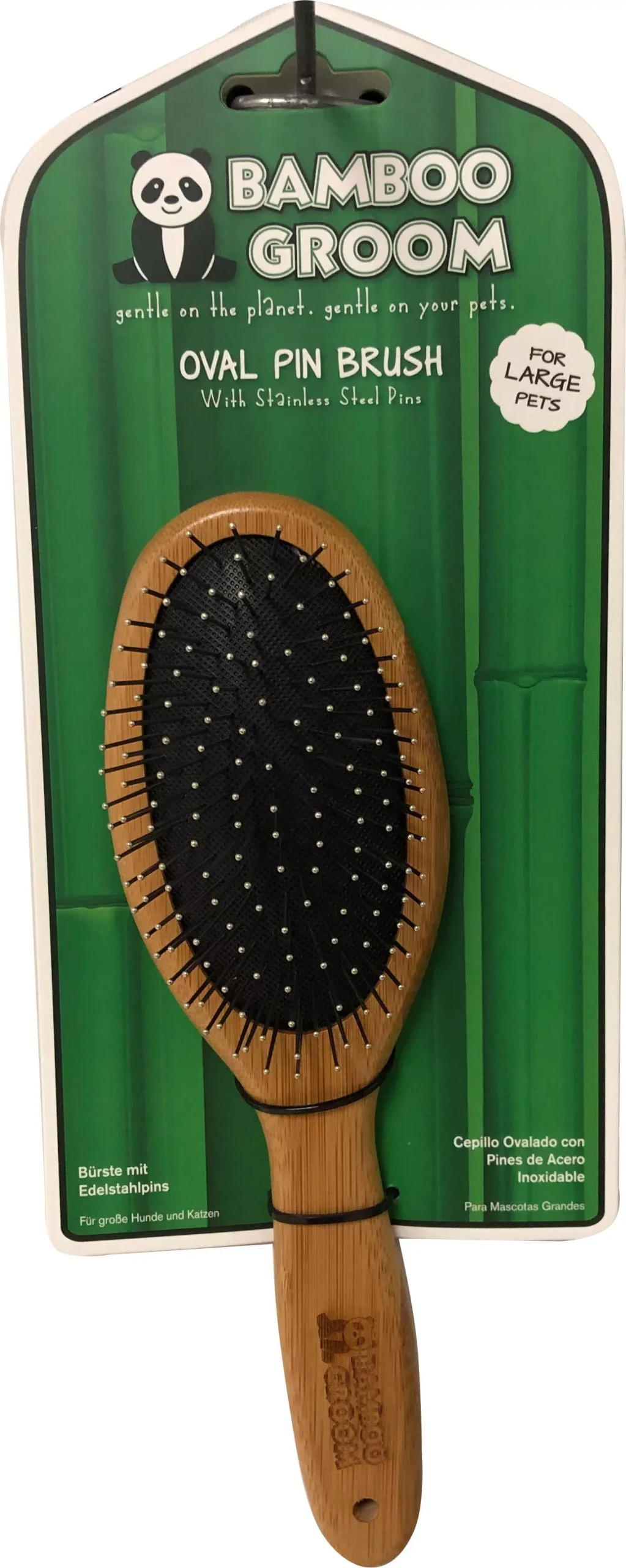 Bamboo Groom Oval Pin Brush Large