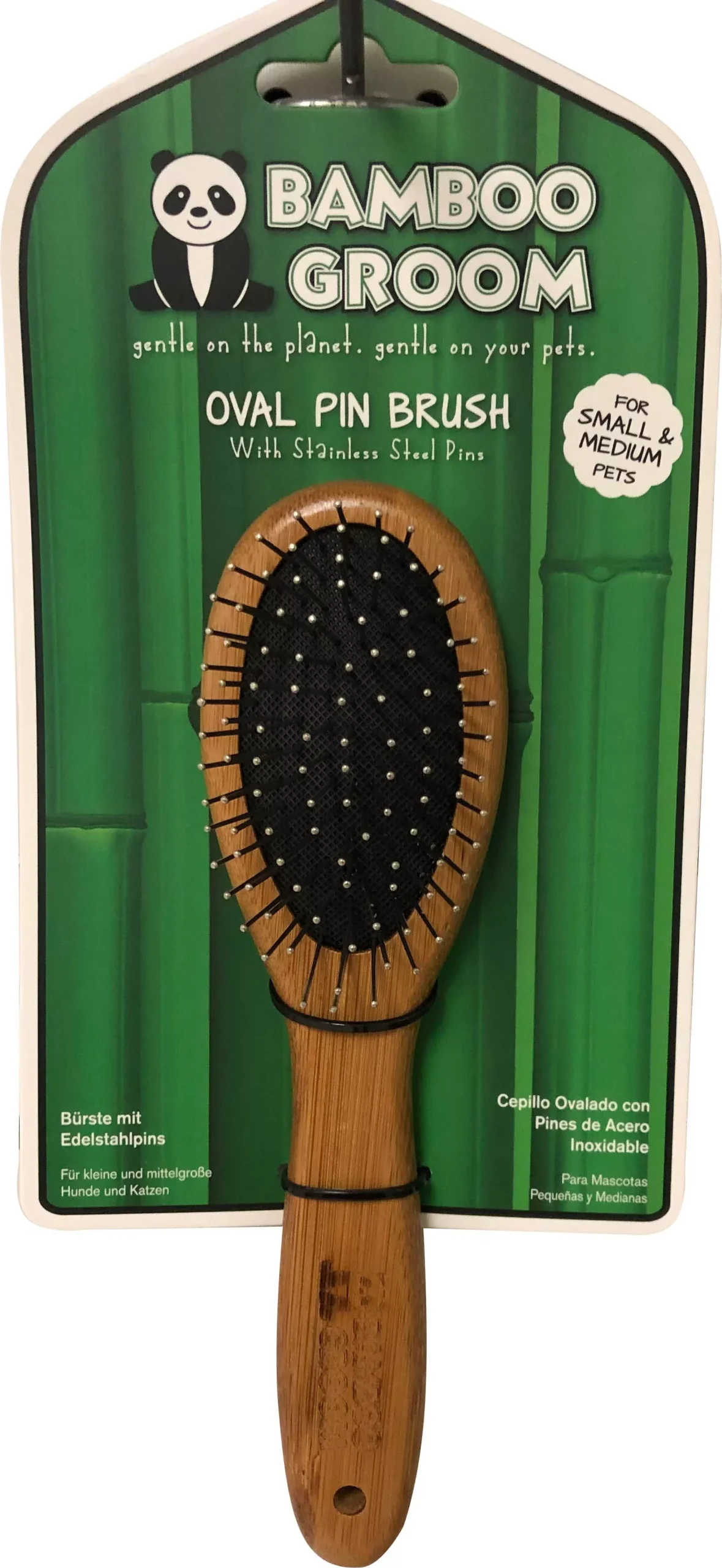 Bamboo Groom Oval Pin Brush Small/Medium