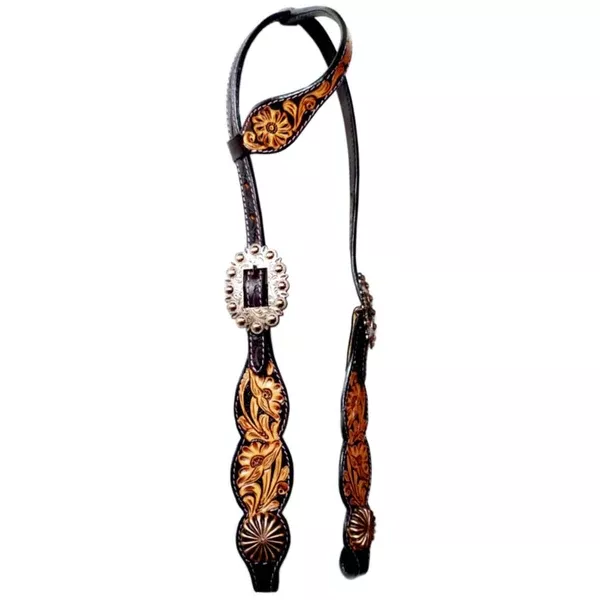 Bar H Equine Horse Leather One Ear Headstall