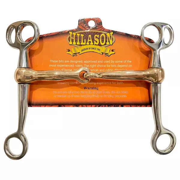 BAR H EQUINE Tom Thumb Copper Curb Bit with Stainless Steel