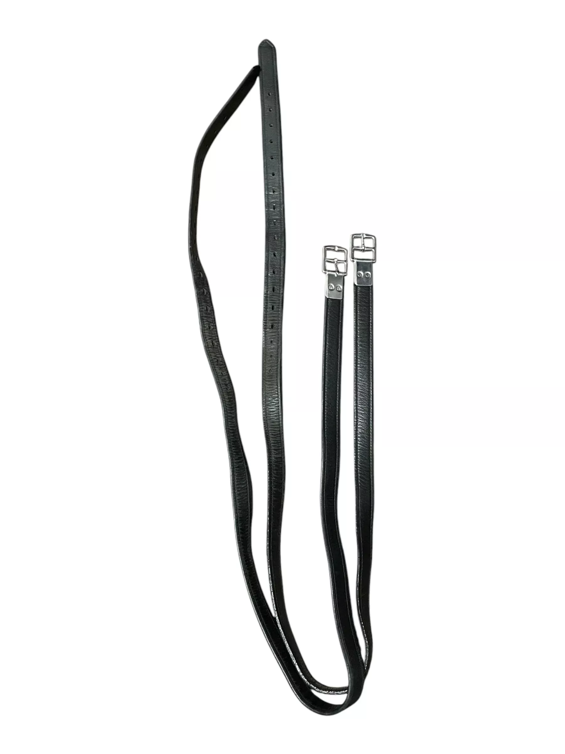 Bates Stirrup Leathers - Black - 58" - USED
