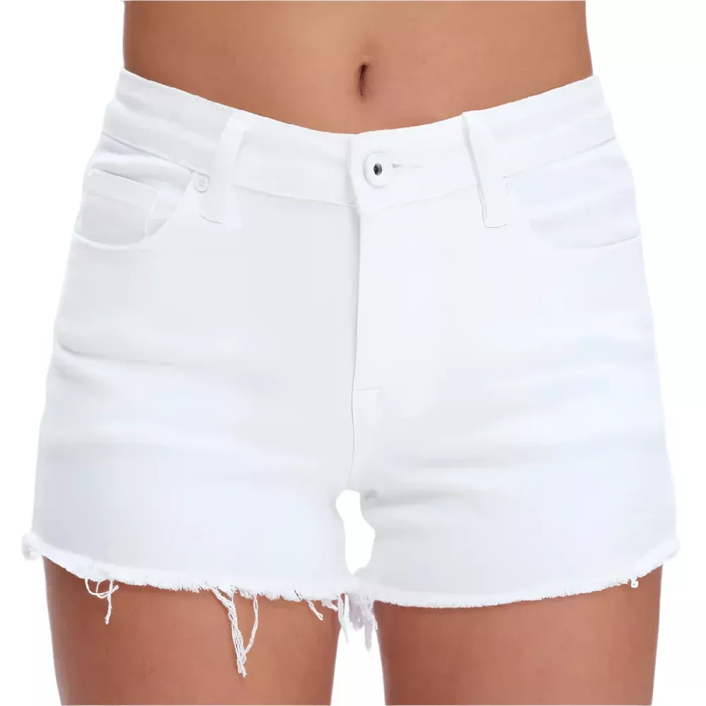 Bayeas Lisa Mid Rise Raw Hem Shorts