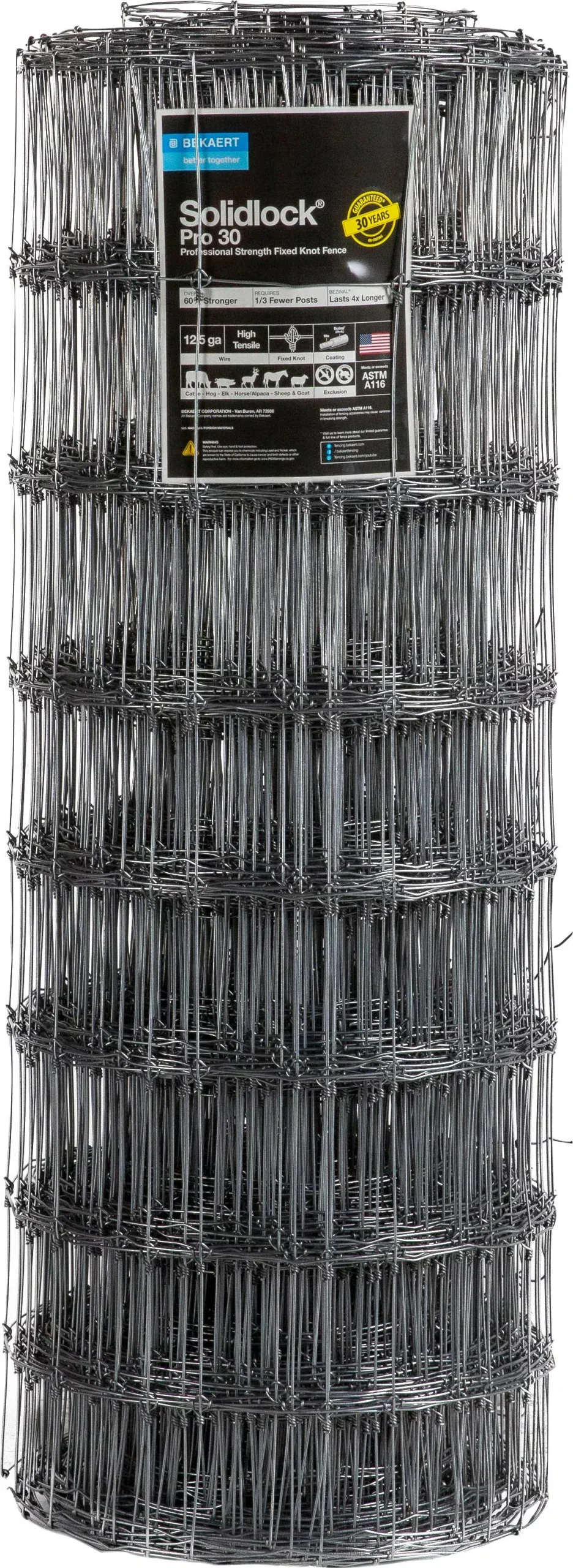 Bekaert Solidlock Pro 30 Fence, 12.5 Gauge, 330 ft